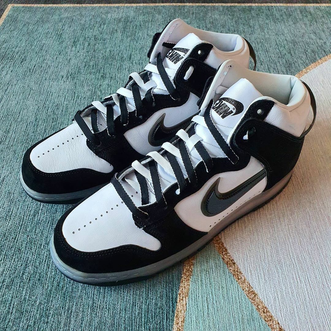 Nike x Slam Jam Dunk High SP Clear Black 착용 스타일 - 2