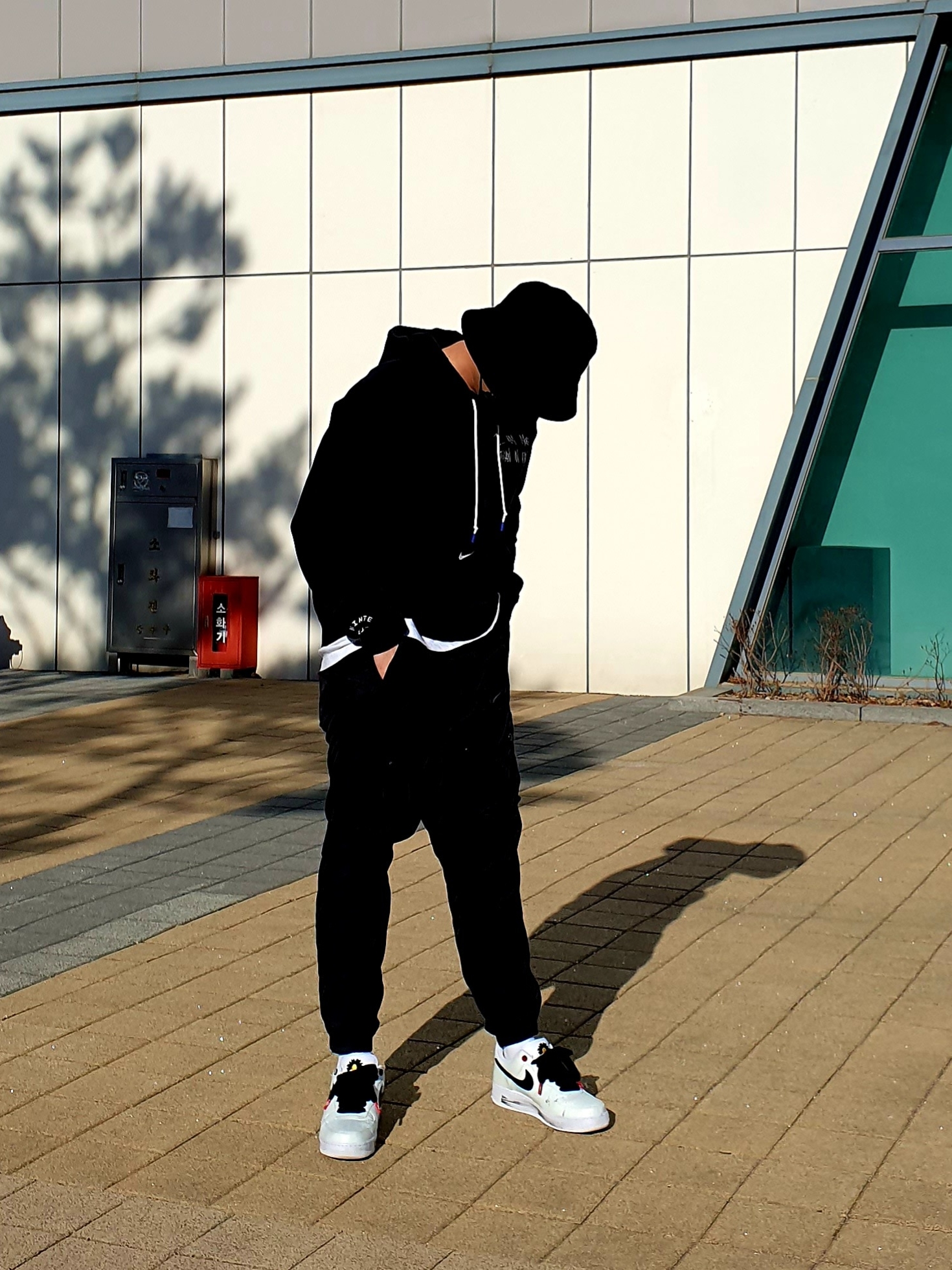 Nike x Peaceminusone Air Force 1 Low Para-Noise 2.0 착용 스타일