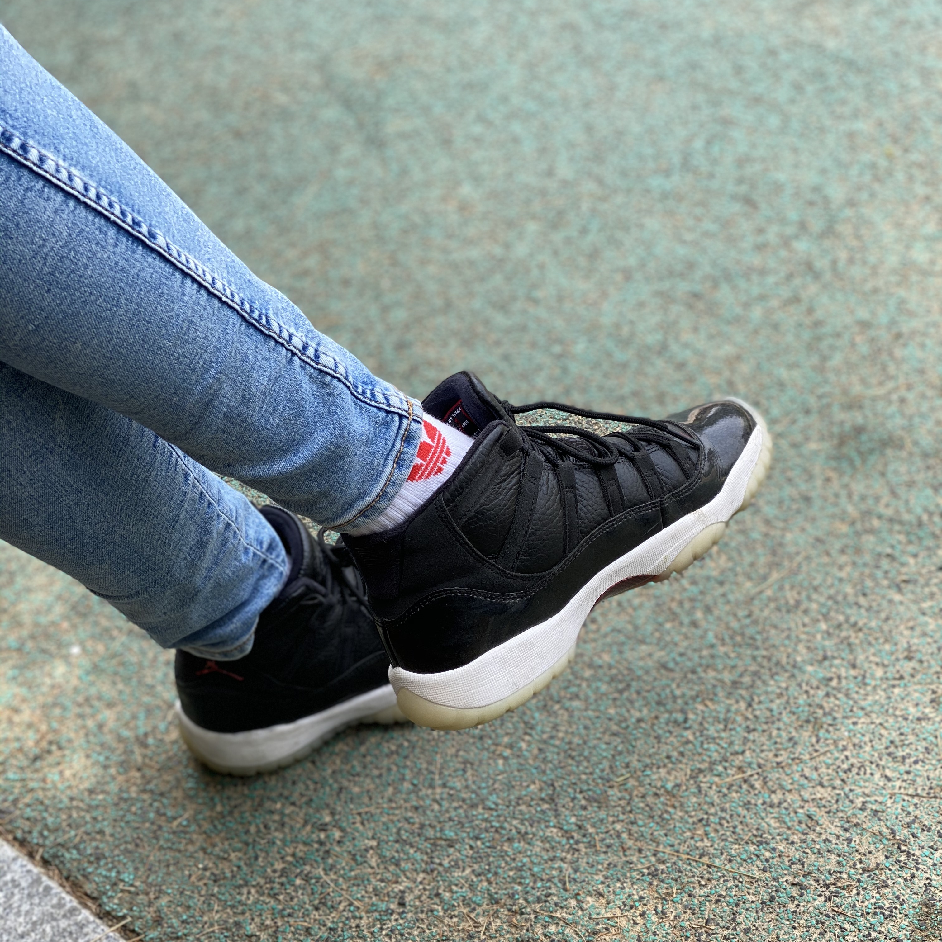 (GS) Jordan 11 Retro 72-10, Jordan 11 Retro Concord 2018 착용 스타일 - 1