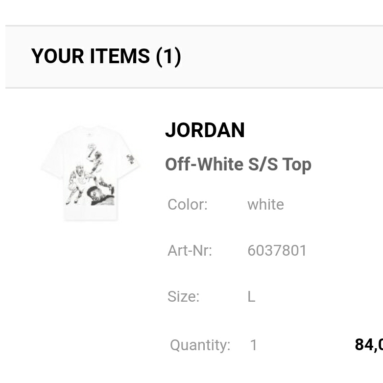 Jordan x Off-White S/S T-Shirt White - Asia 착용 스타일