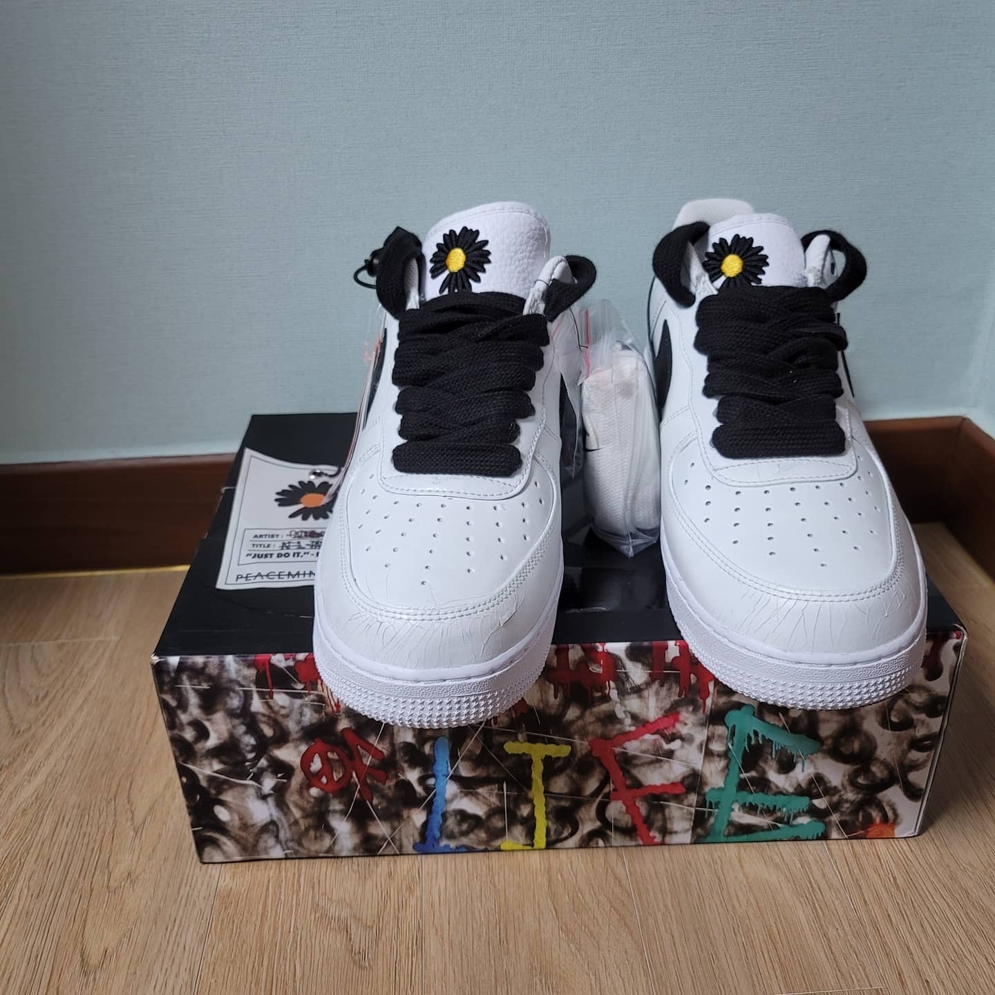 Nike x Peaceminusone Air Force 1 Low Para-Noise 2.0 착용 스타일 - 3