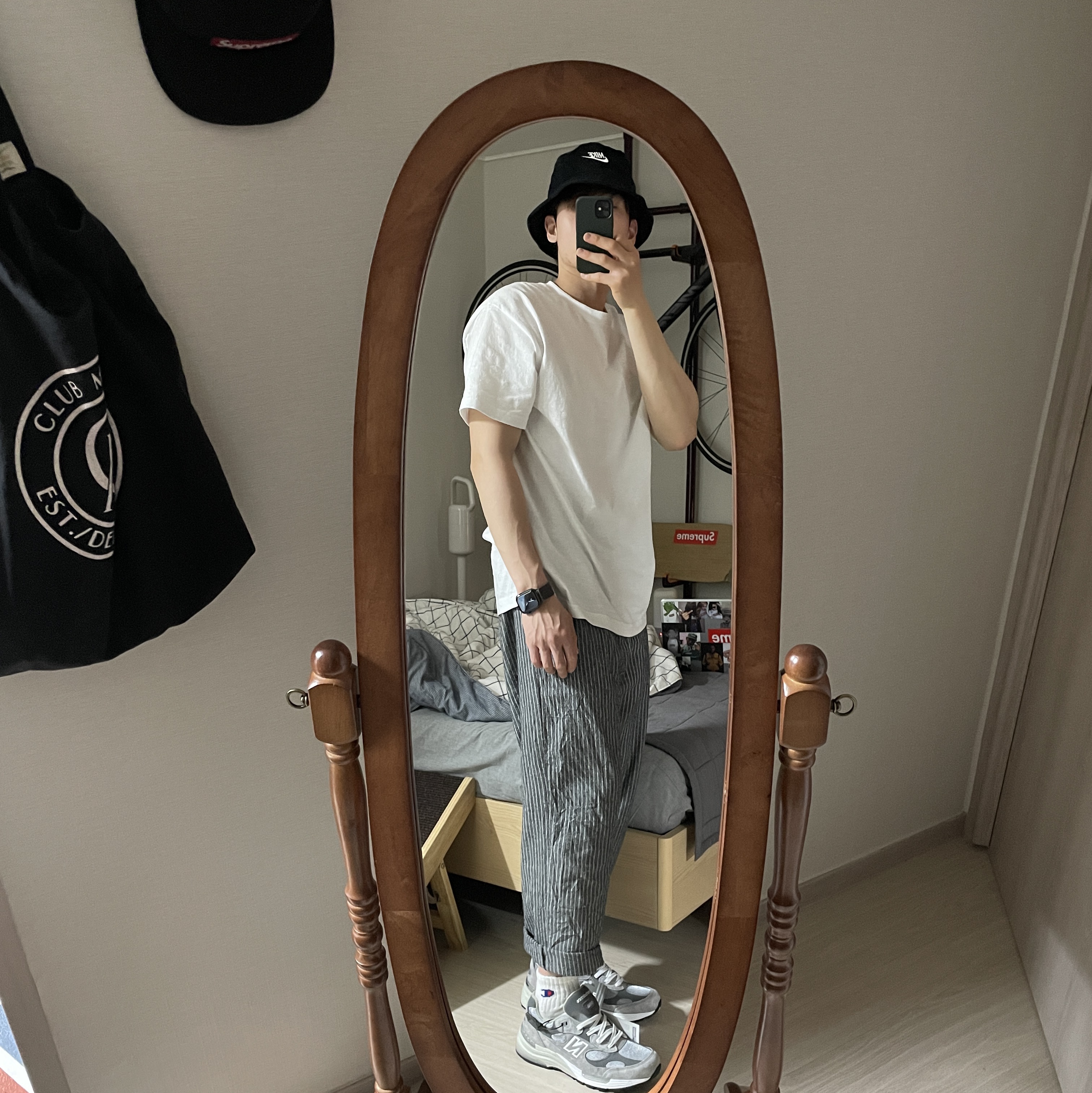 New Balance 992 Made in USA Grey - D Standard 착용 스타일 - 3