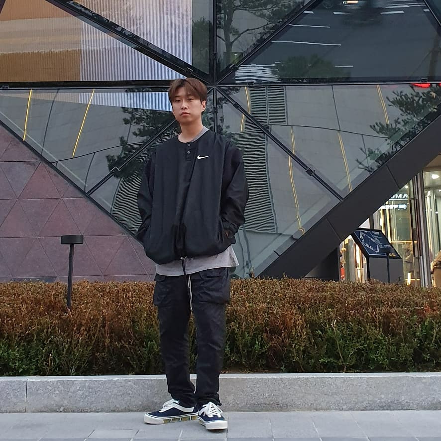 Vans x Rhude Bold Ni Navy 착용 스타일