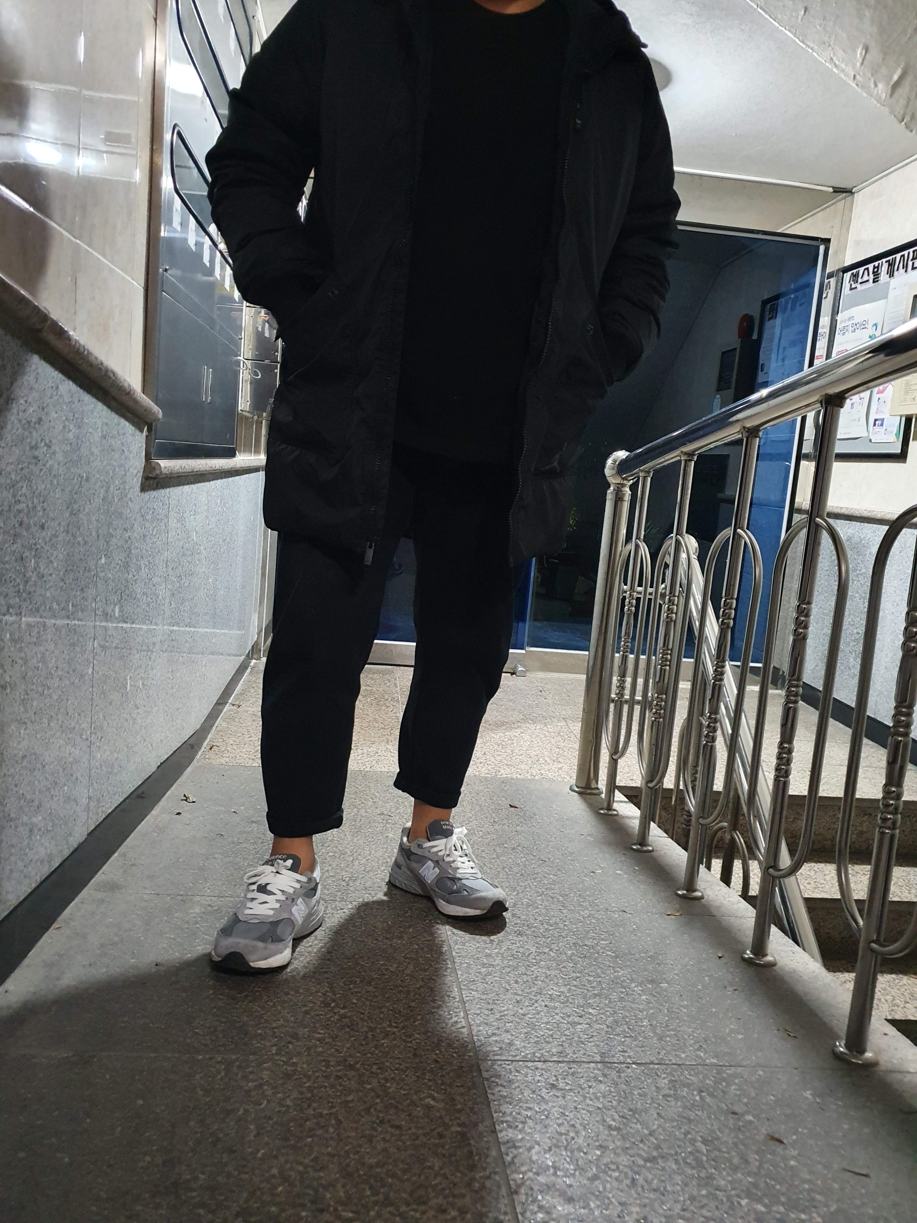 New Balance 993 Made in USA Grey - D Standard 착용 스타일