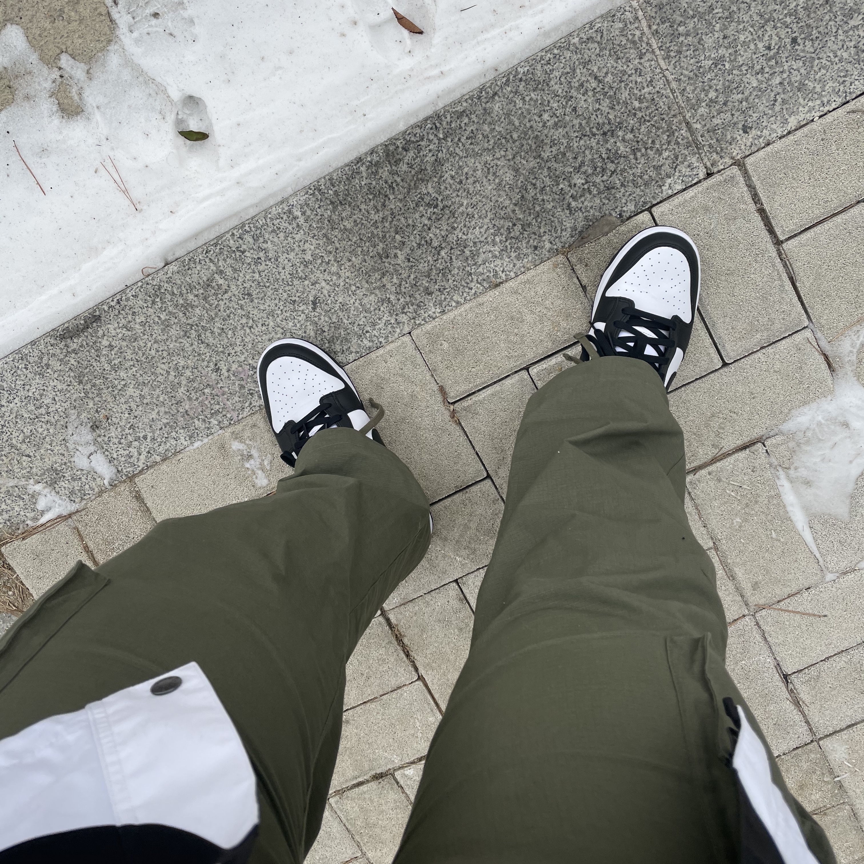 Nike Dunk Low Retro Black, Supreme x The North Face S Logo Mountain Jacket Black - 20FW 착용 스타일