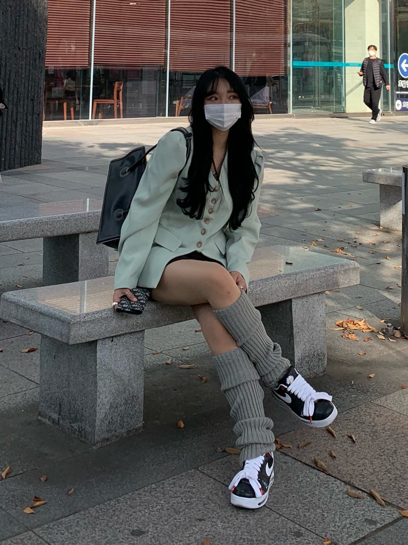Nike x Peaceminusone Air Force 1 Low Para-Noise 착용 스타일 - 1