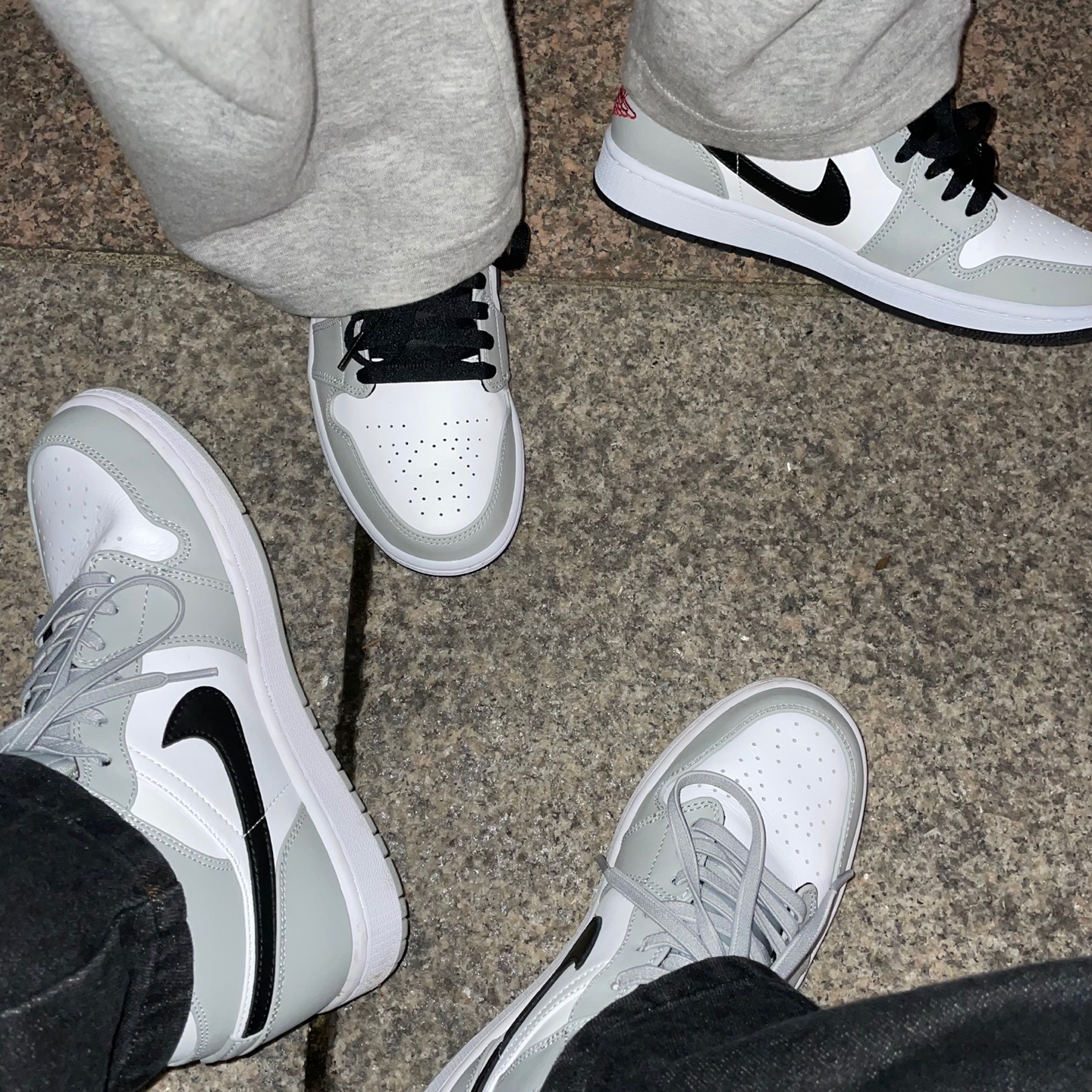 Jordan 1 Low Light Smoke Grey, Jordan 1 Mid Light Smoke Grey 착용 스타일