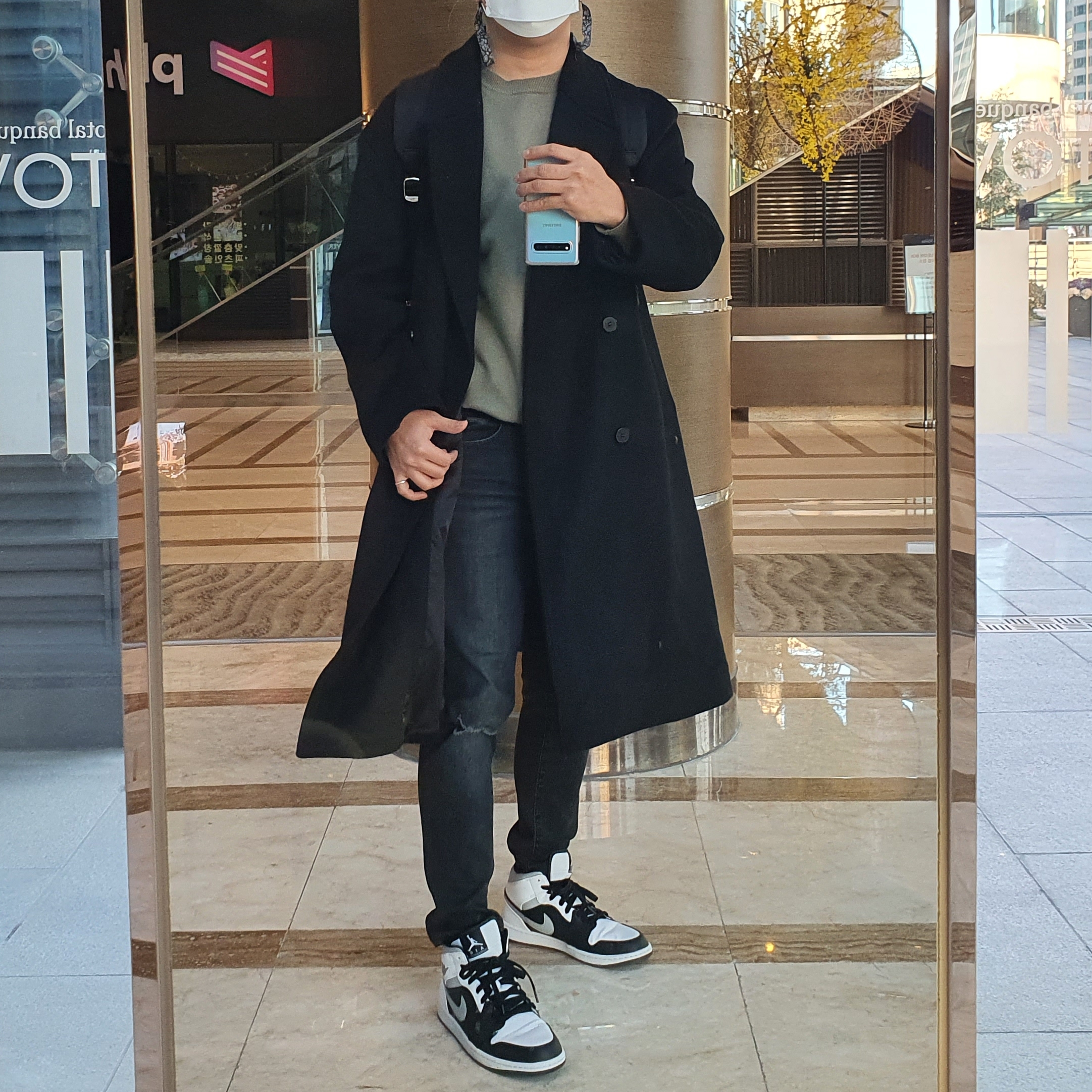 Jordan 1 Mid White Shadow 착용 스타일