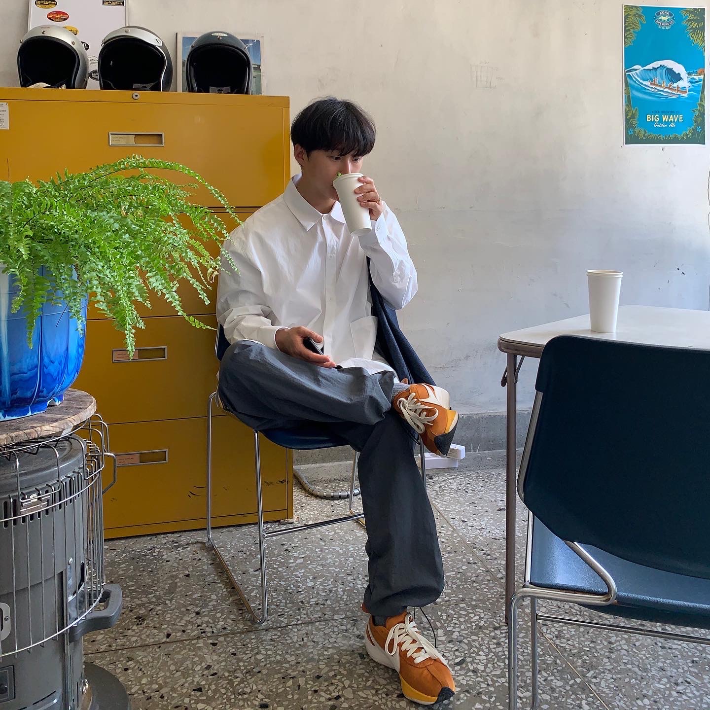 Nike Moon Racer Monarch 착용 스타일