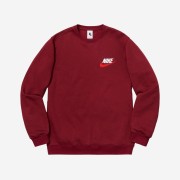 Supreme x Nike Crewneck Burgundy - 18FW