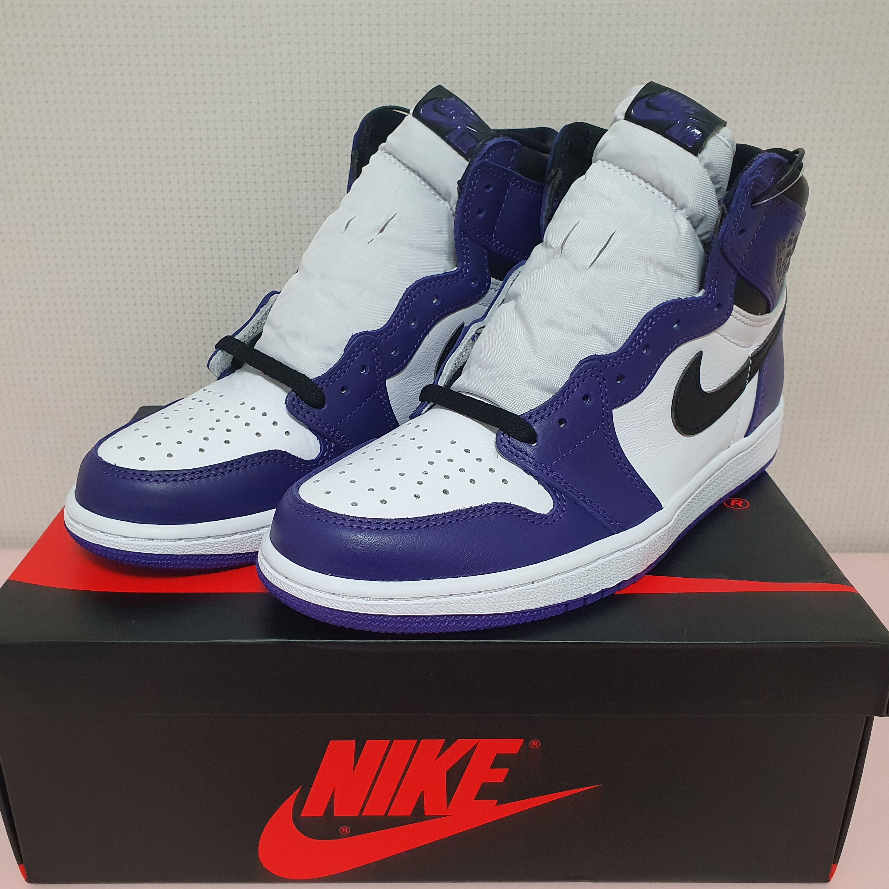 Jordan 1 Retro High OG Court Purple 2020 착용 스타일 - 1