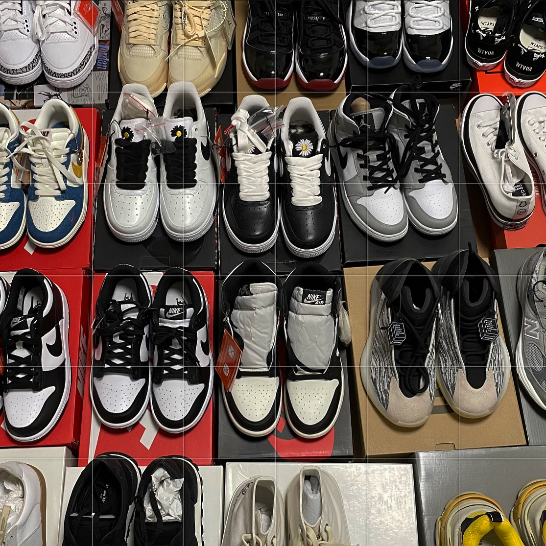(W) Jordan 3 Retro Seoul, (W) Jordan 4 x Off-White Retro SP Sail 착용 스타일