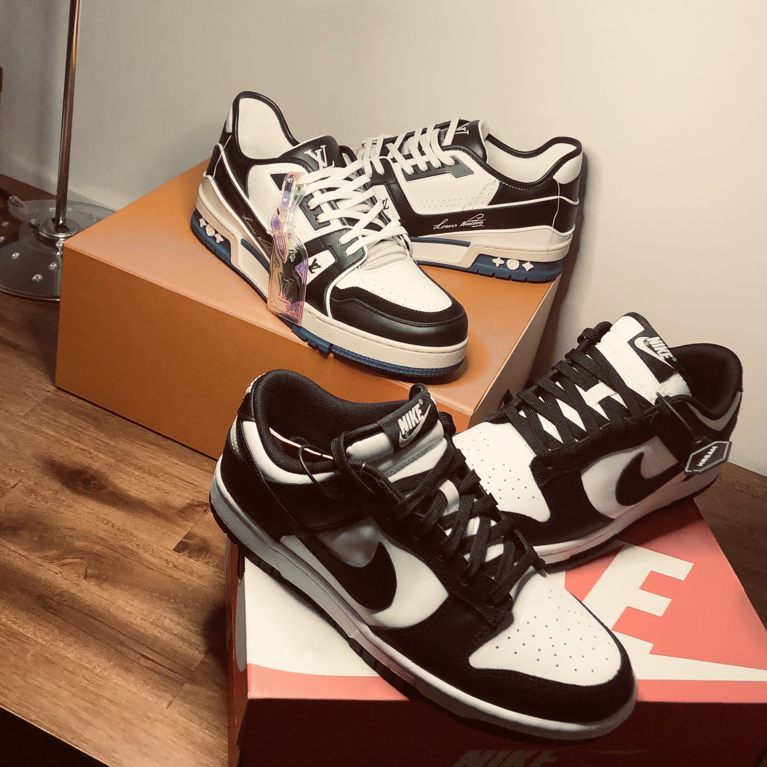 Nike Dunk Low Retro Black 착용 스타일 - 2