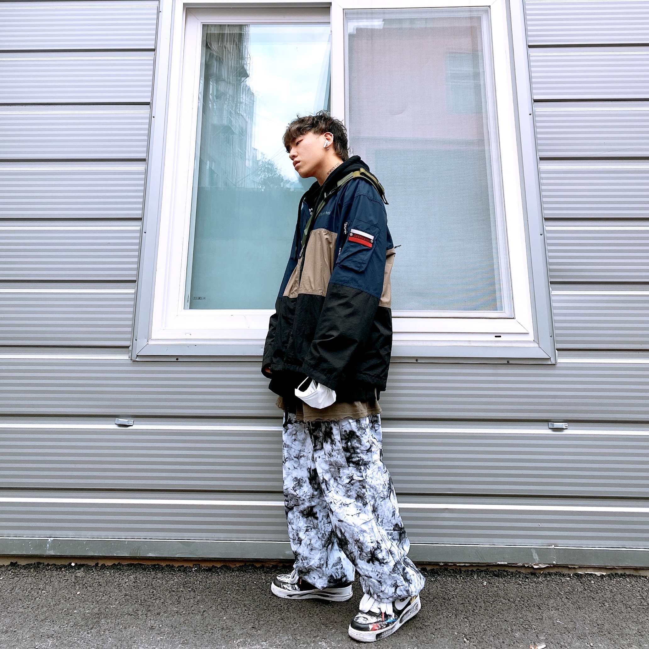 Nike x Peaceminusone Air Force 1 Low Para-Noise 착용 스타일