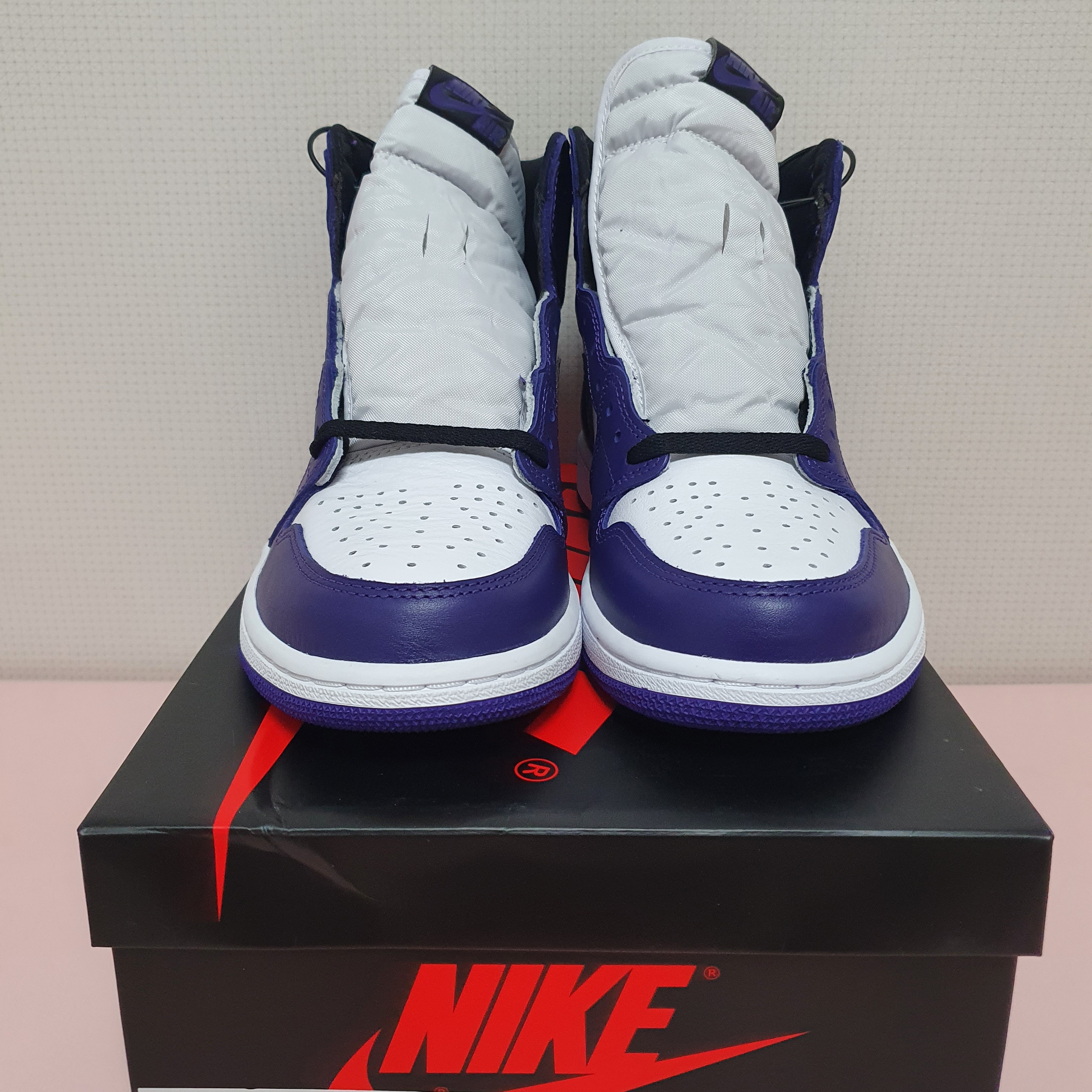 Jordan 1 Retro High OG Court Purple 2020 착용 스타일 - 3