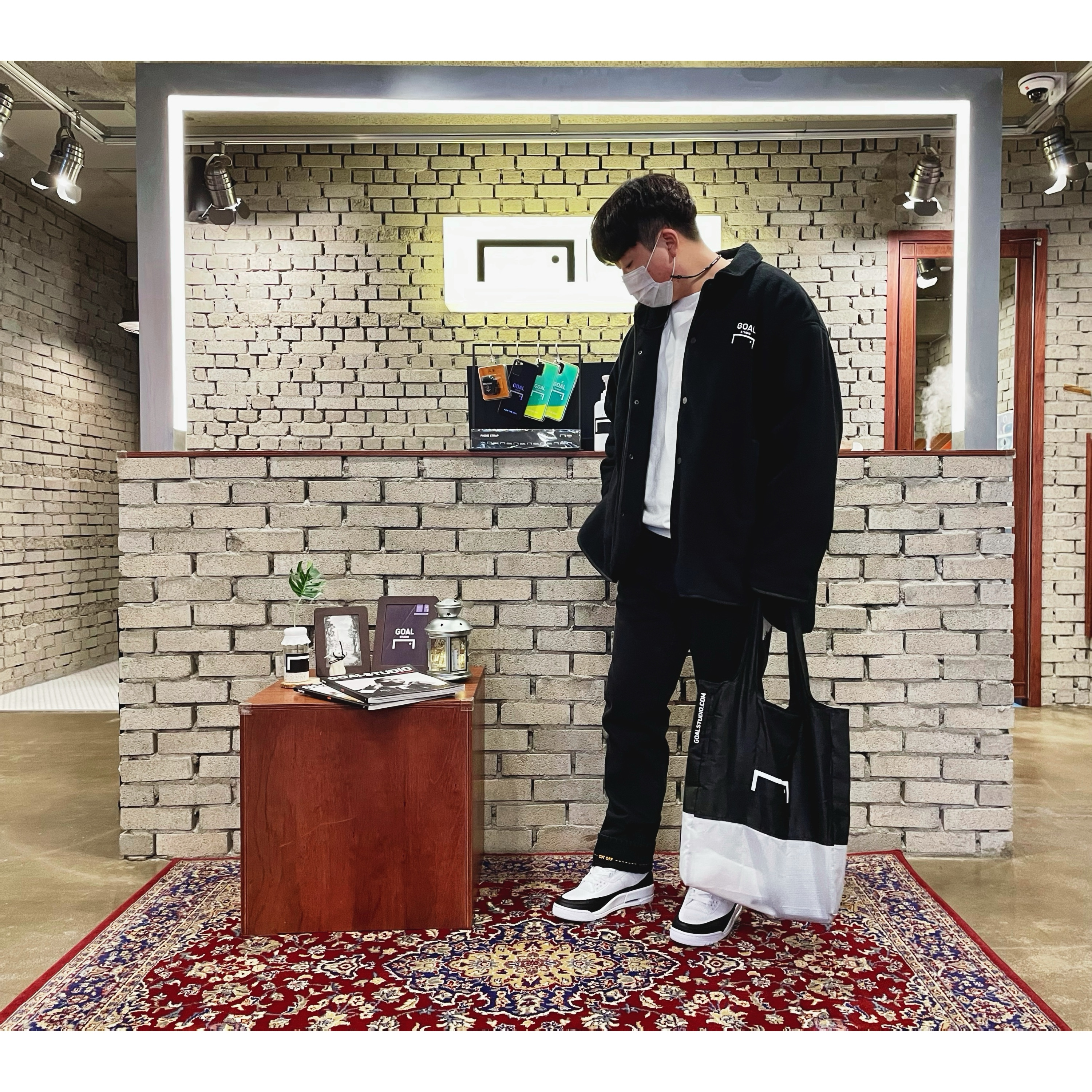 Jordan 3 x Fragment Retro SP White Black 착용 스타일