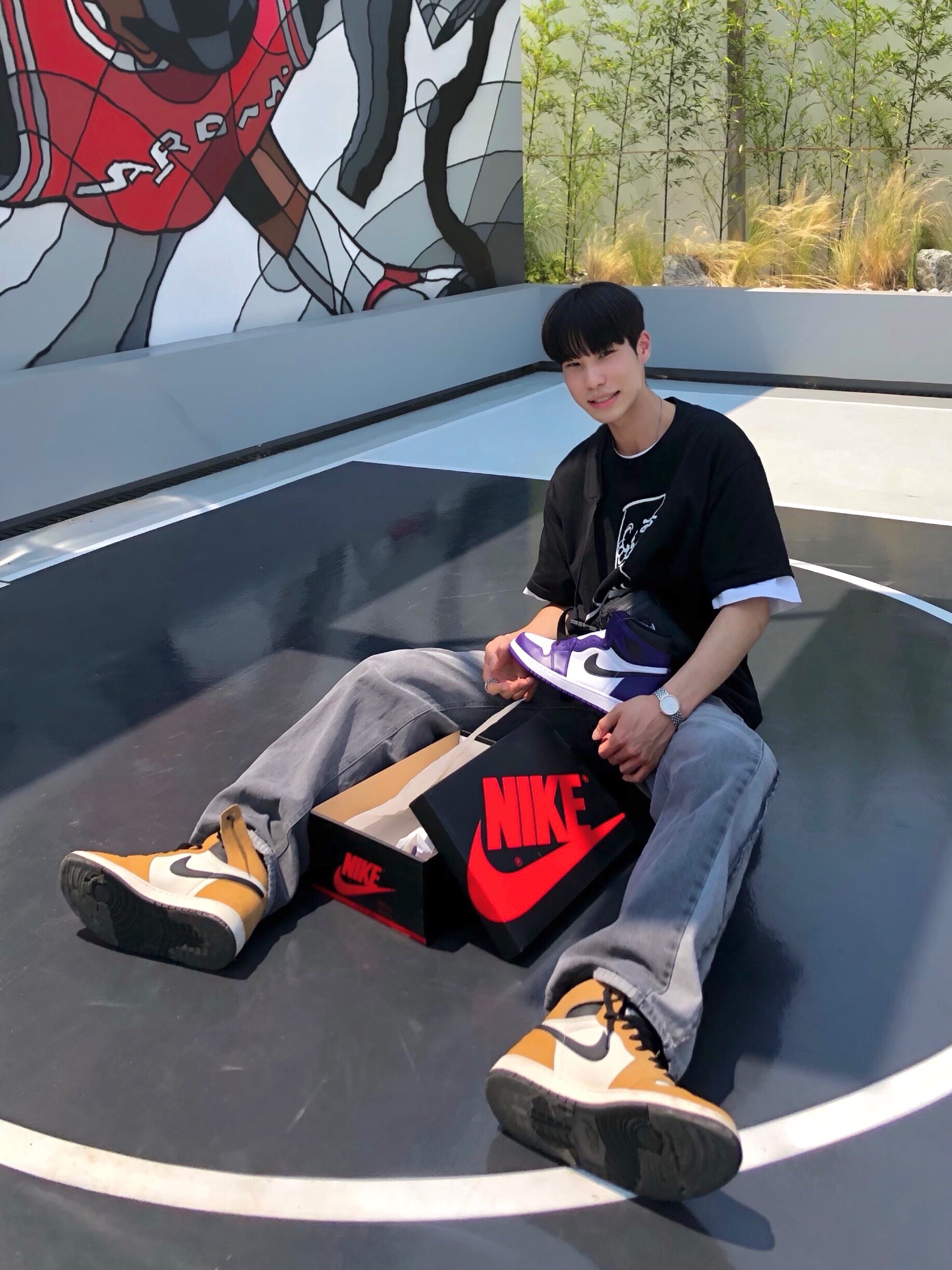 Jordan 1 Retro High Rookie of the Year, Jordan 1 Retro High OG Court Purple 2020 착용 스타일
