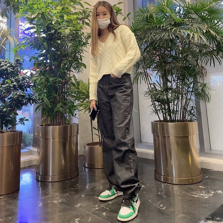 (W) Jordan 1 Retro High OG Lucky Green 착용 스타일
