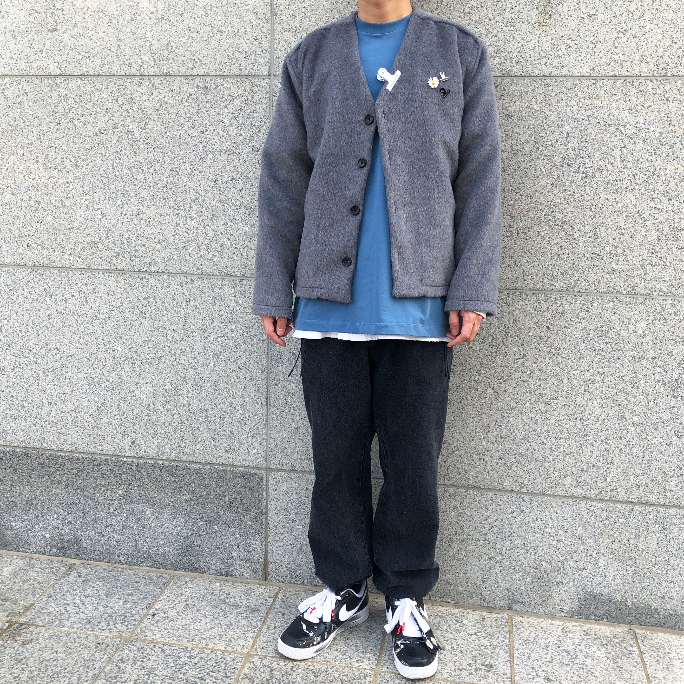 Nike x Peaceminusone Air Force 1 Low Para-Noise 착용 스타일