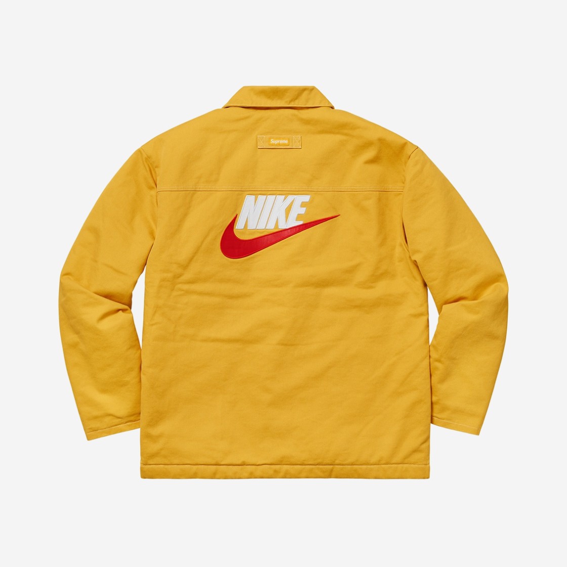 Supreme x Nike Double Zip Quilted Work Jacket Mustard - 18FW 상세 이미지 2