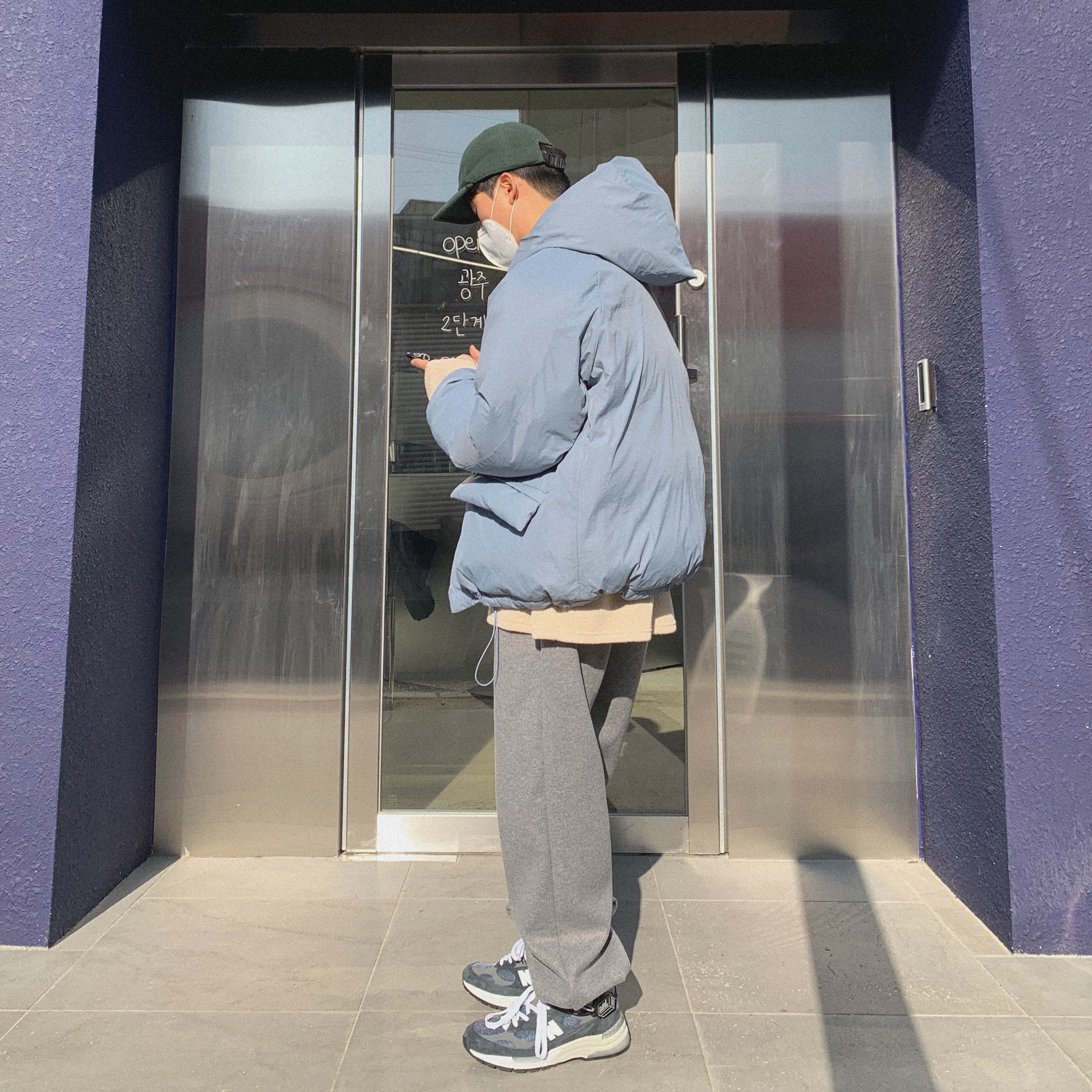 New Balance 992 Made in USA Navy 착용 스타일