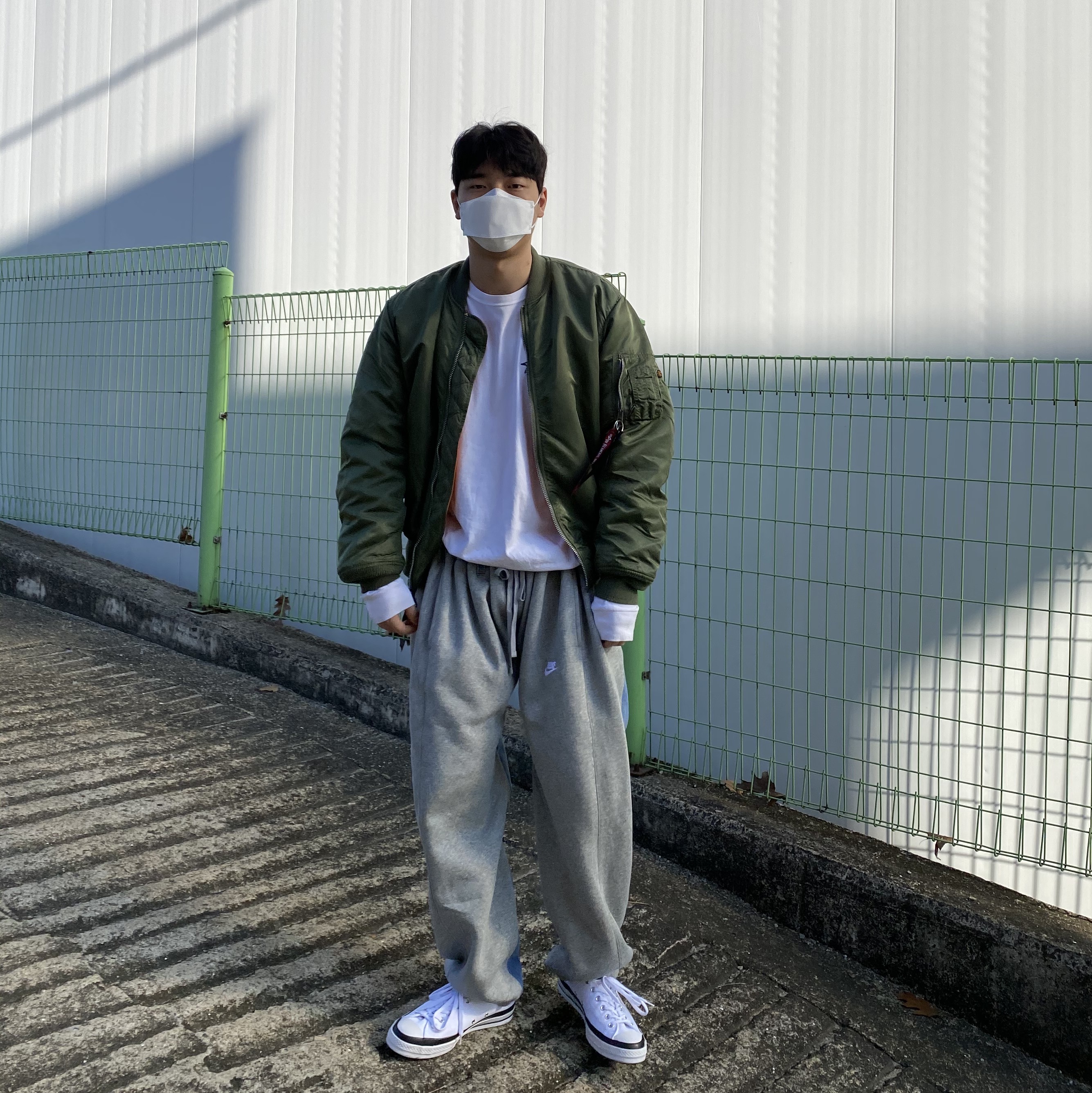Converse x Moncler x Fragment Chuck 70 Ox White 착용 스타일