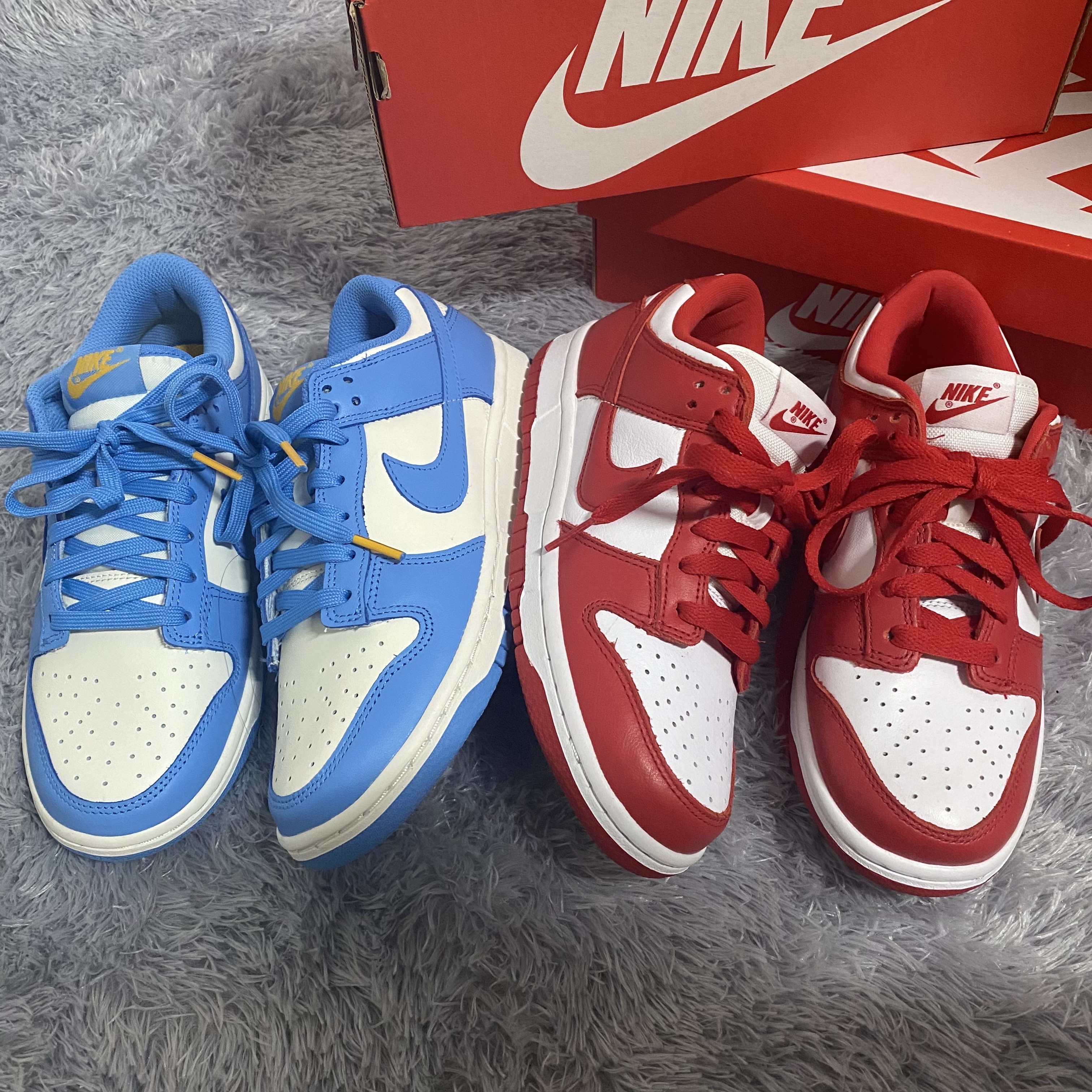 (W) Nike Dunk Low Coast, Nike Dunk Low SP University Red 2020 착용 스타일