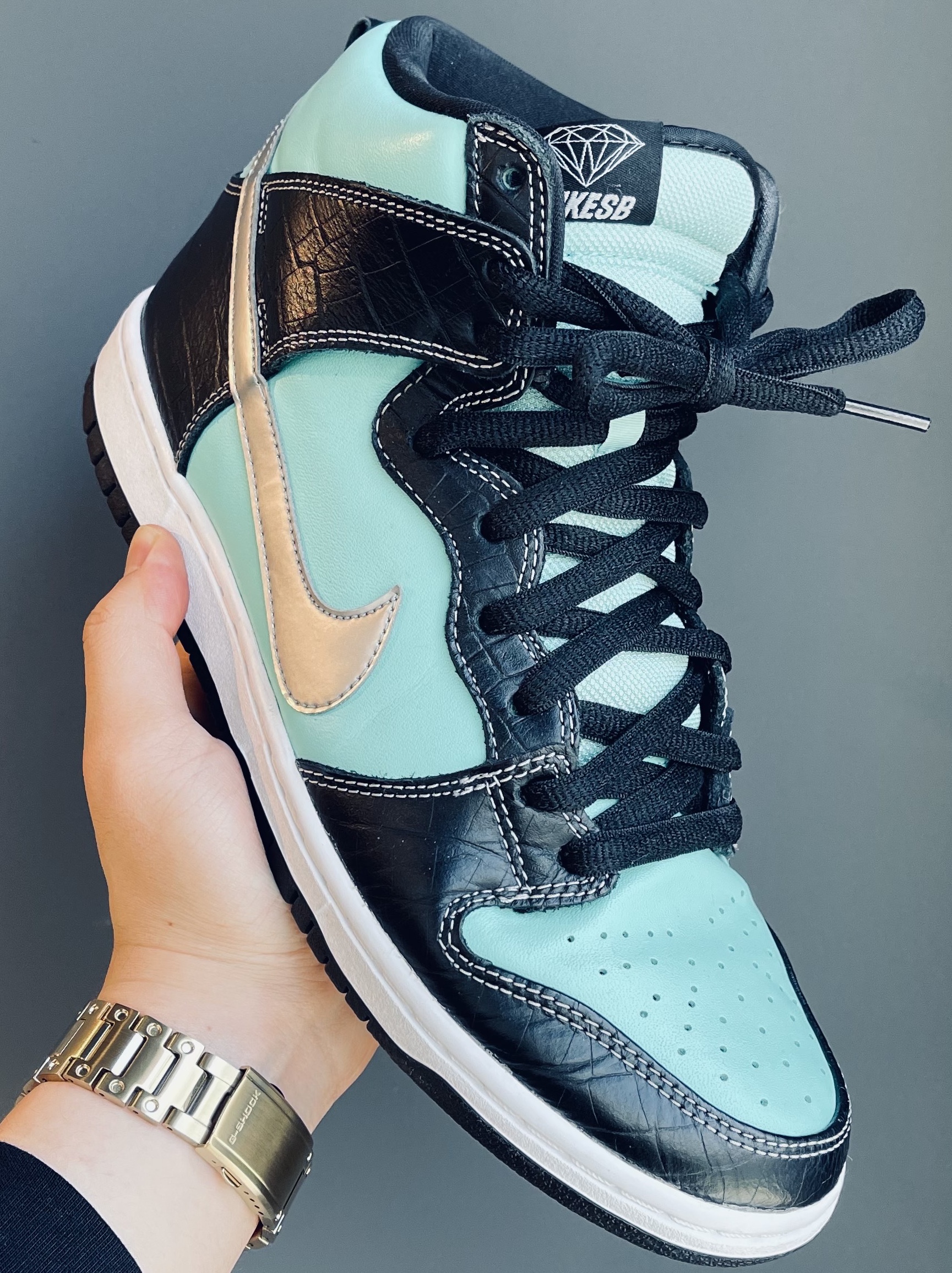 Nike x Diamond Supply Co. SB Dunk High Tiffany, Nike x Diamond Supply Co. SB Dunk Low Tiffany 착용 스타일