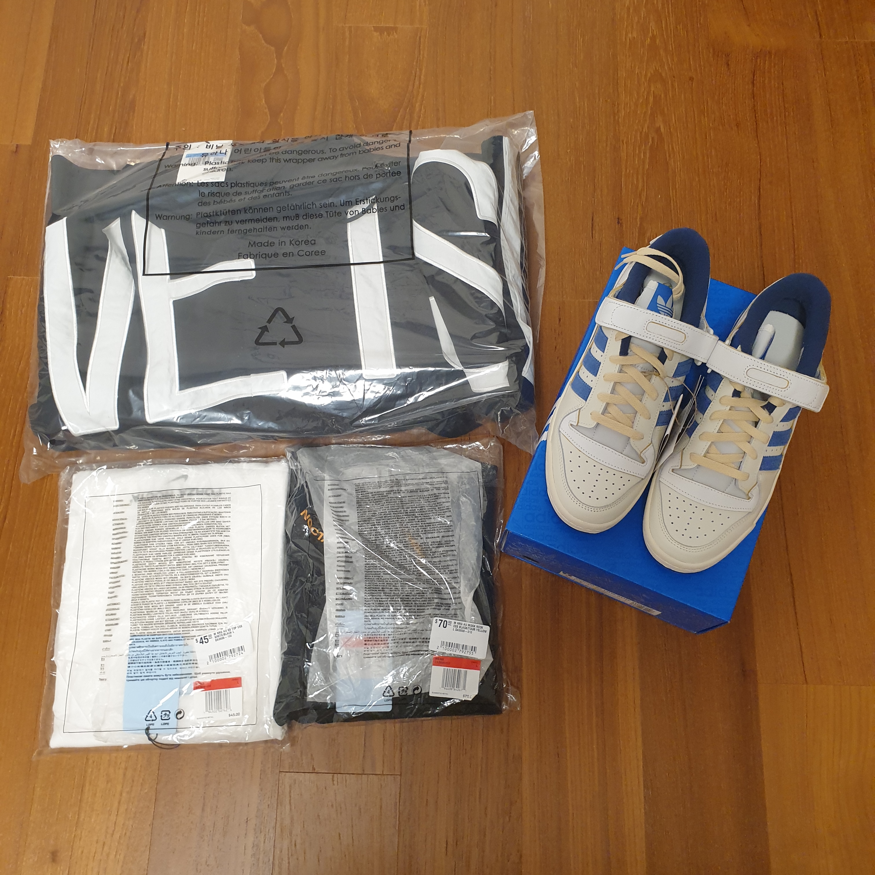 (W) Nike x Ambush NBA Collection Nets Jacket - Asia, Nike x Drake Nocta Essential T-Shirt White - US/EU 착용 스타일