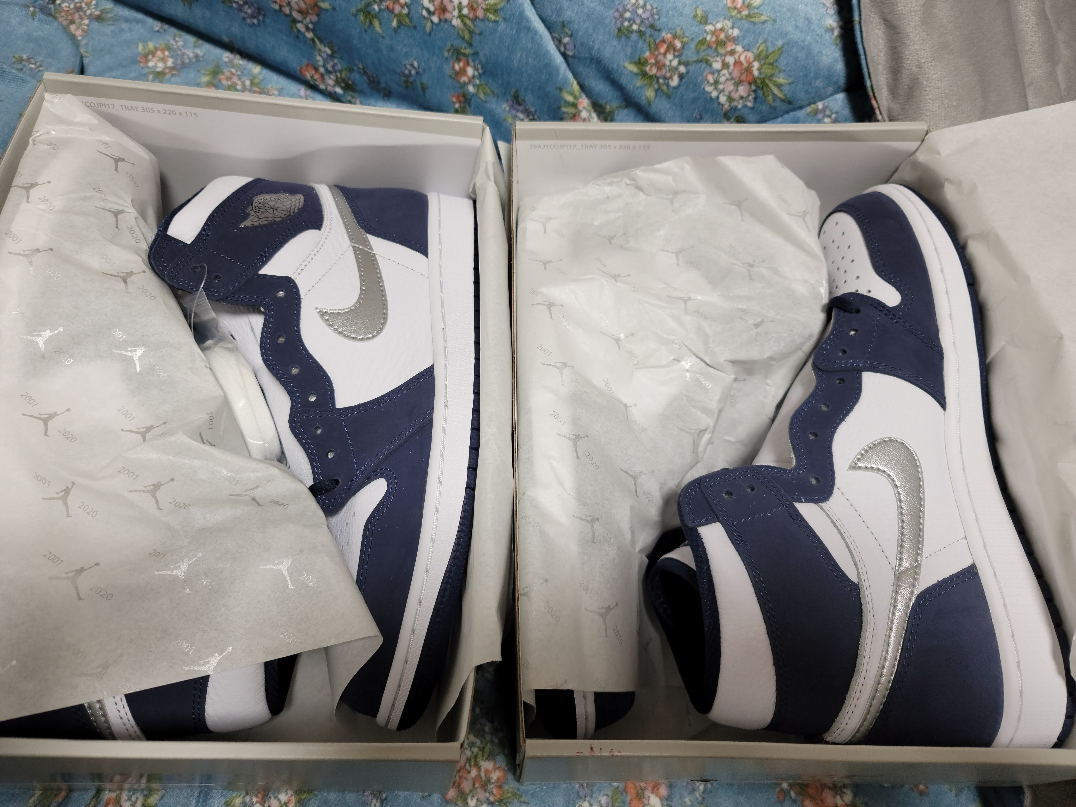 Jordan 1 Retro High OG CO.JP Midnight Navy 착용 스타일