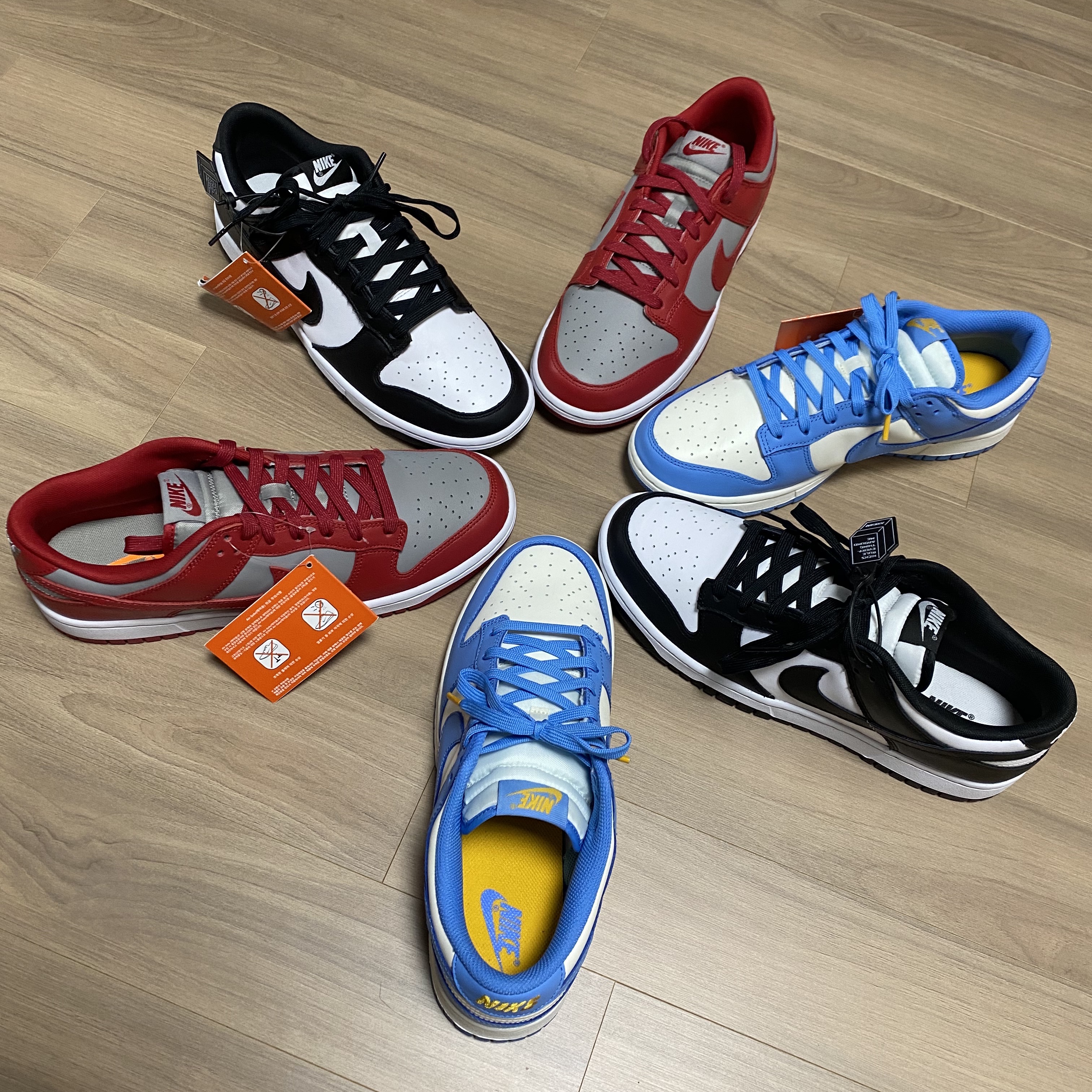 Nike Dunk Low Retro Black, Nike Dunk Low Retro Medium Grey 착용 스타일