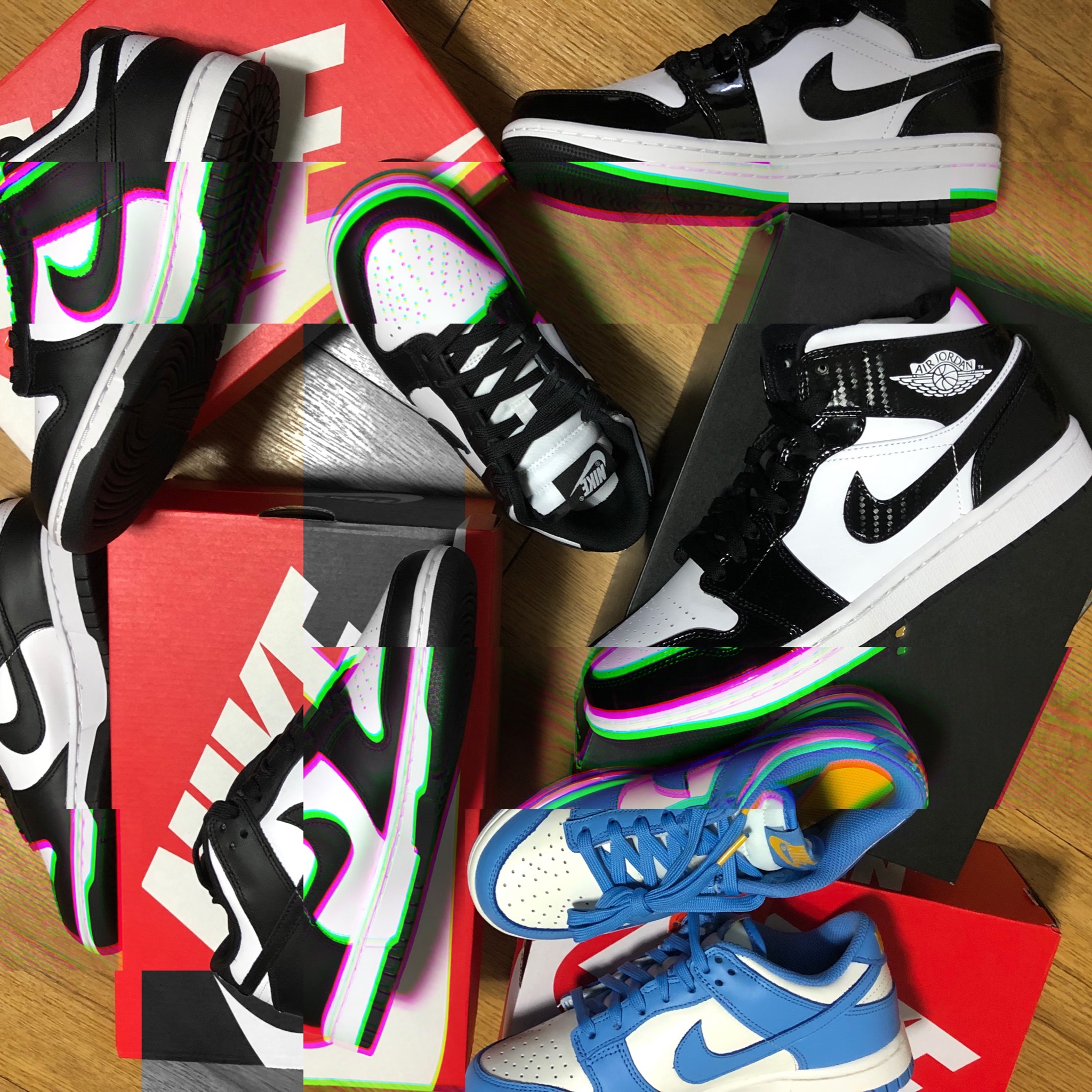 Jordan 1 Mid SE ASW Black, (W) Nike Dunk Low Coast 착용 스타일