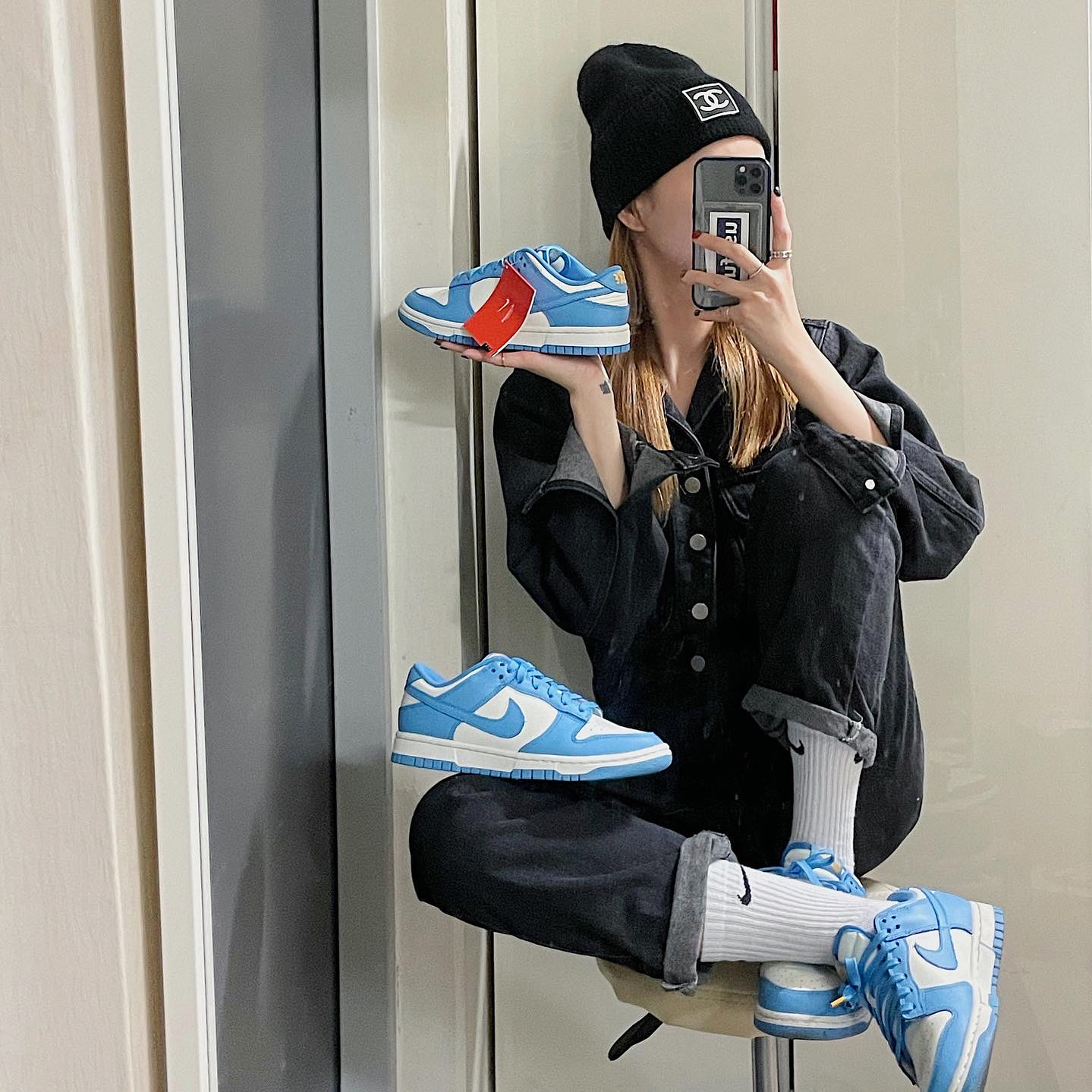 (W) Nike Dunk Low Coast 착용 스타일 - 2