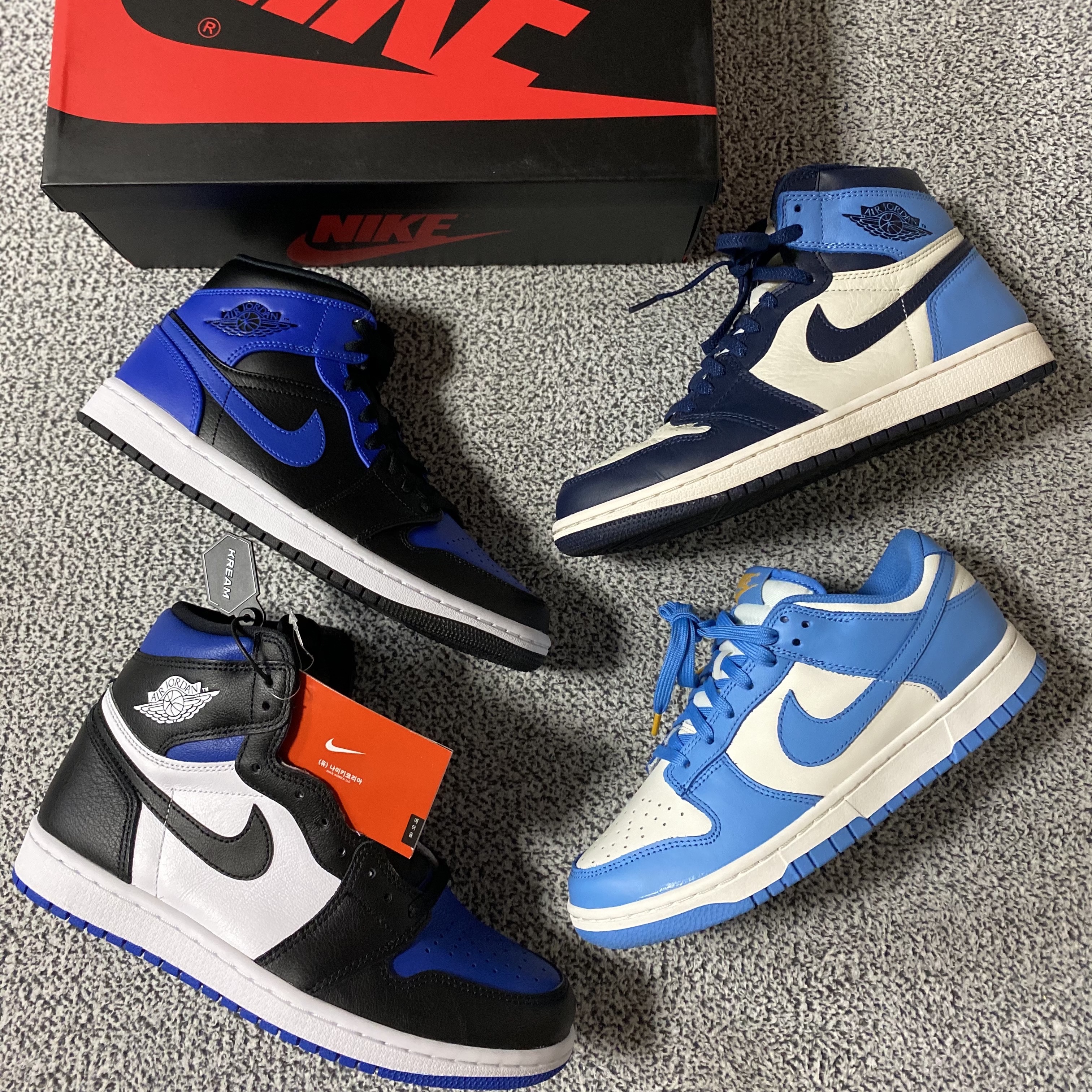 Jordan 1 Retro High OG Royal Toe 착용 스타일