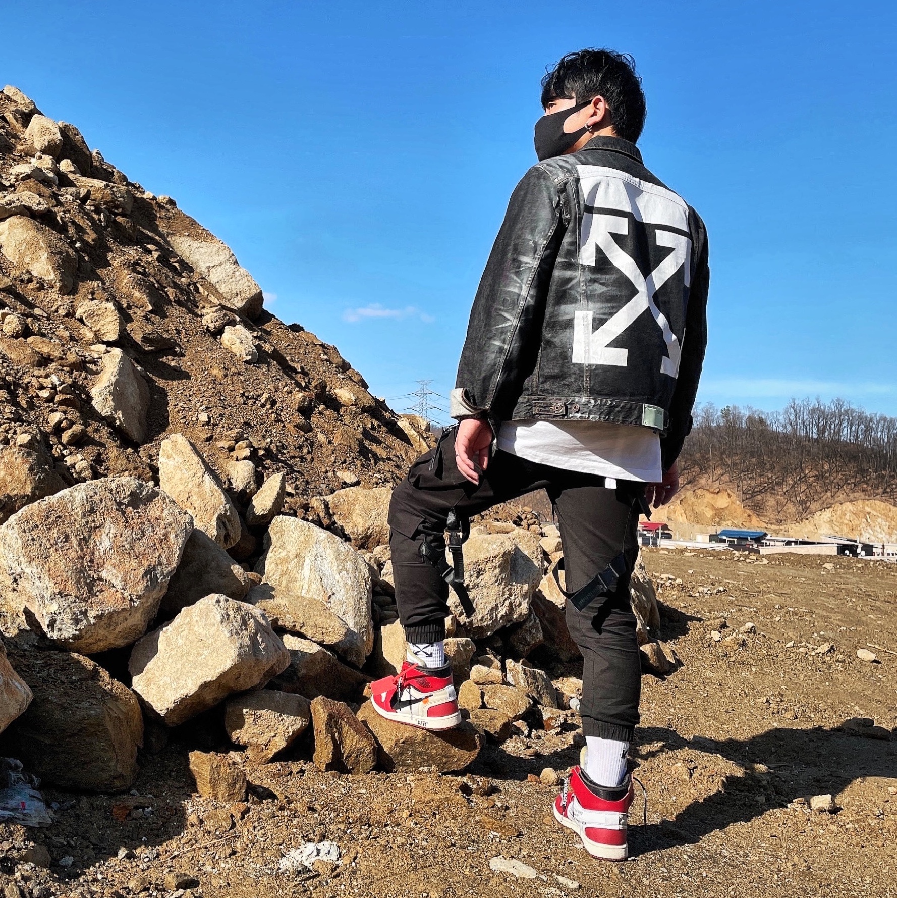 Jordan 1 x Off-White Retro High Chicago The Ten 착용 스타일