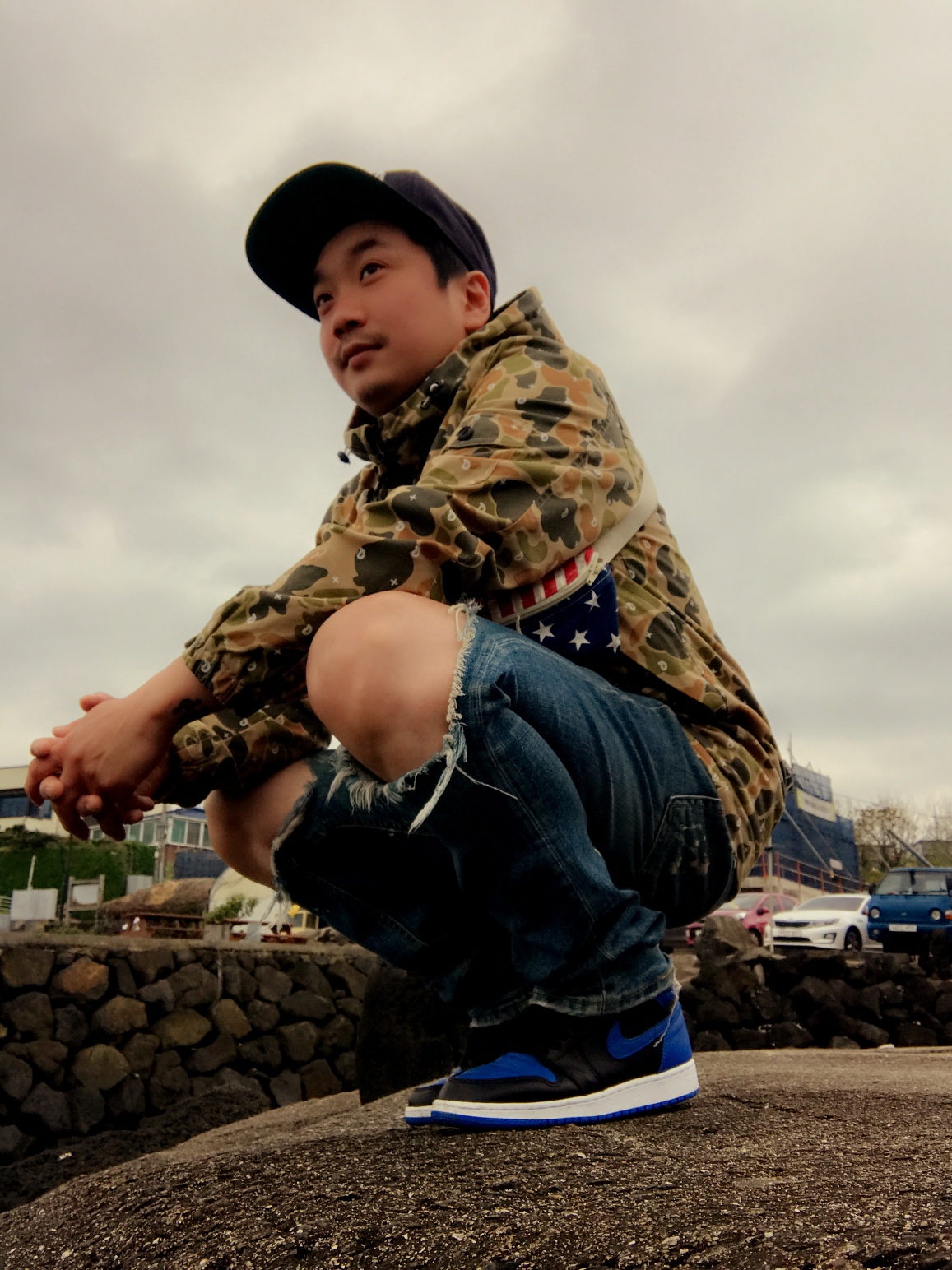 (GS) Jordan 1 Retro Royal 2017 착용 스타일