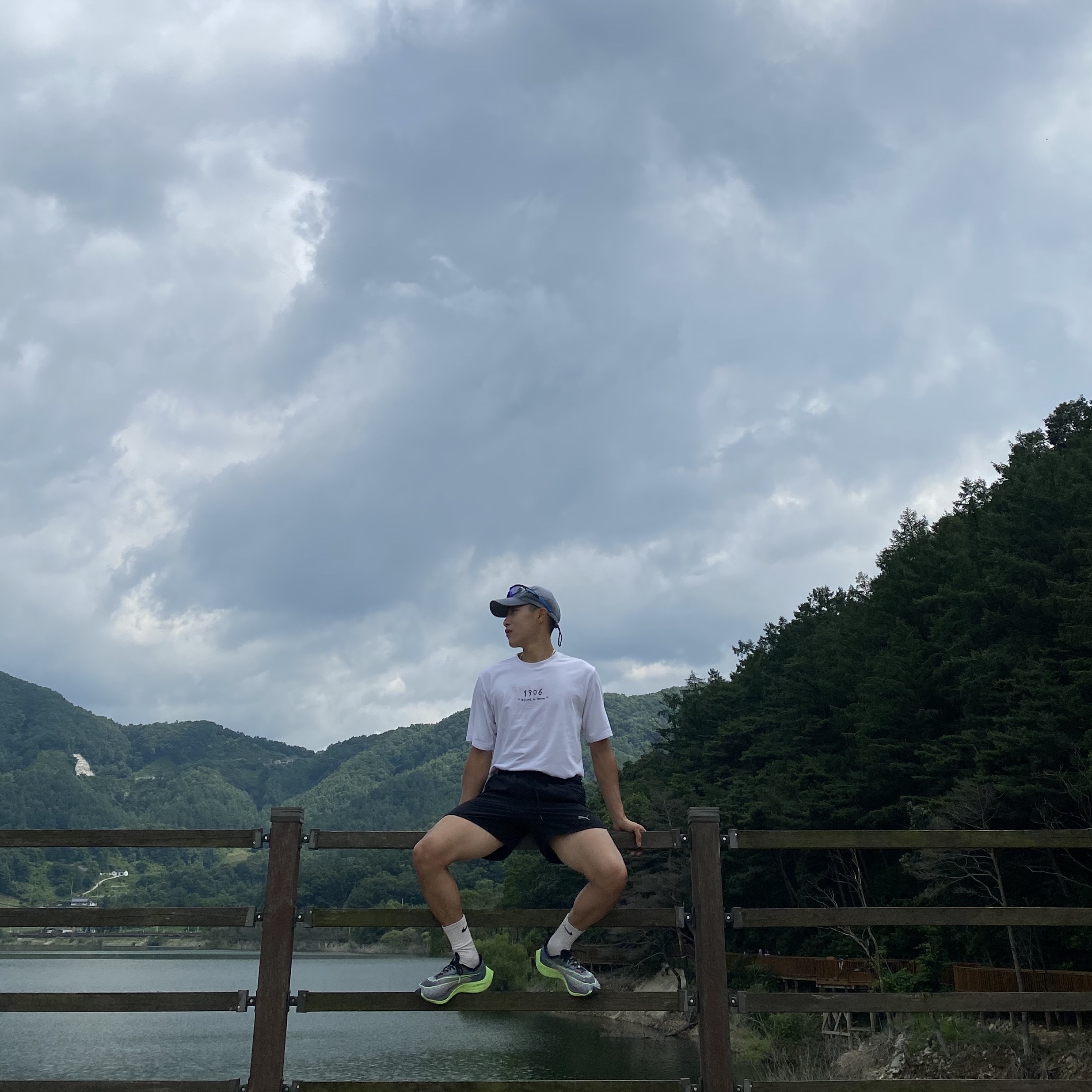 Nike ZoomX VaporFly Next% Valerian Blue 착용 스타일
