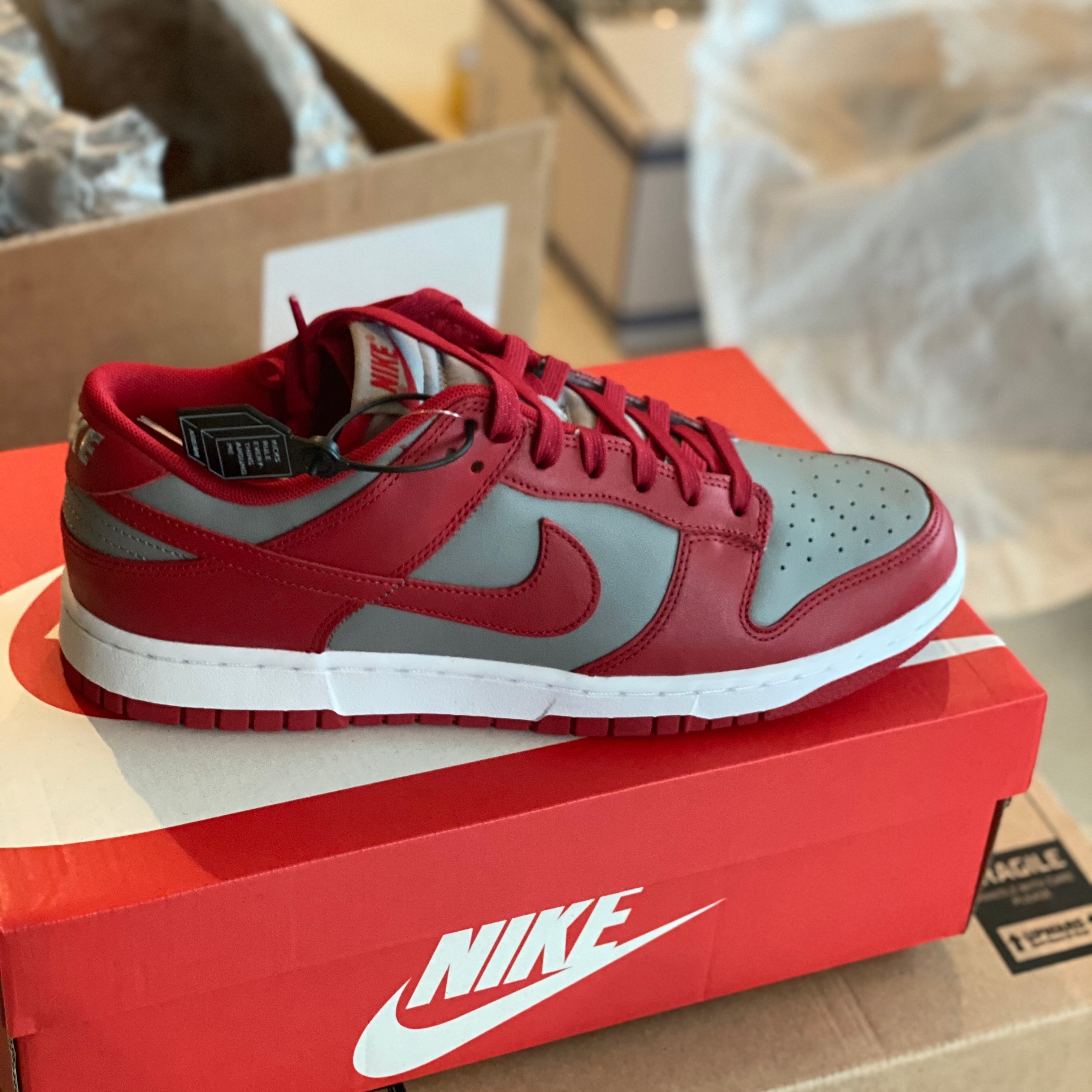 Nike Dunk Low Retro Medium Grey 착용 스타일 - 1