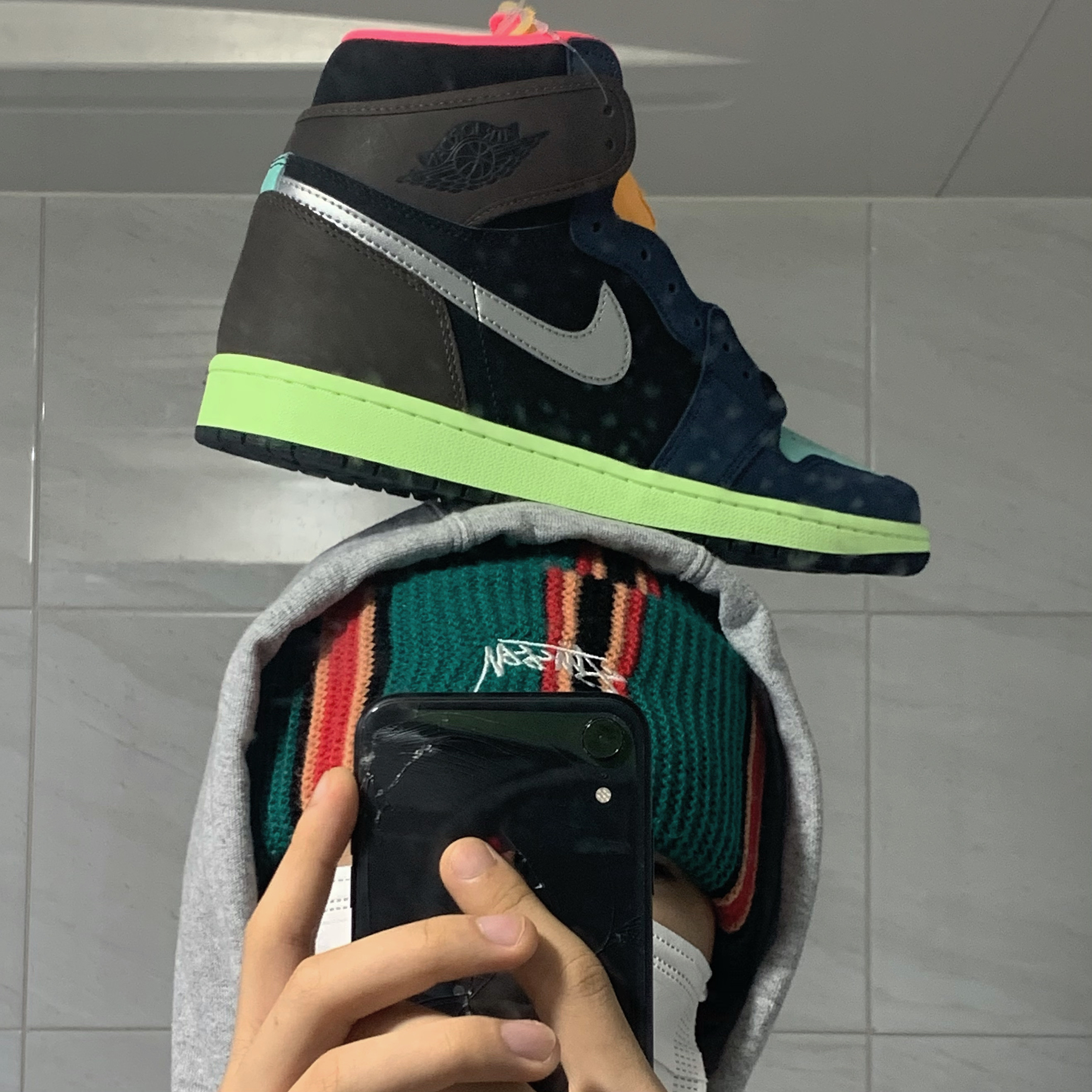 Jordan 1 Retro High Baroque Brown 착용 스타일 - 1