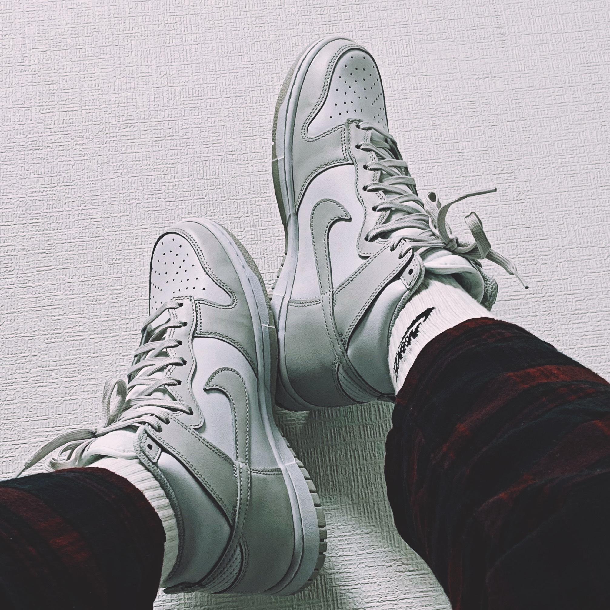 Nike Dunk High Retro Vast Grey 착용 스타일