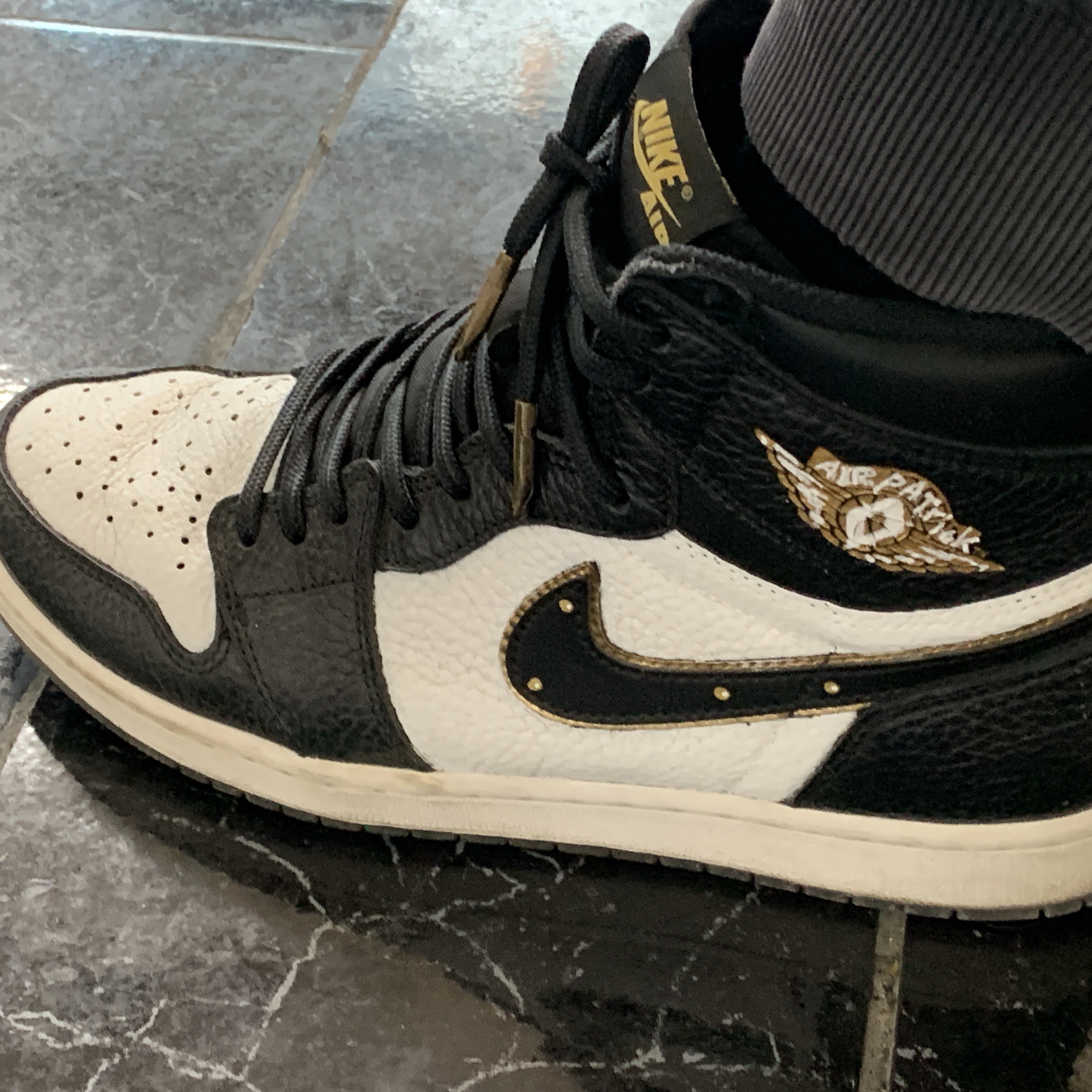 Jordan 1 Retro High City of Flight, Palace Tri-To-Help T-Shirt Baby Blue - 20FW 착용 스타일 - 3