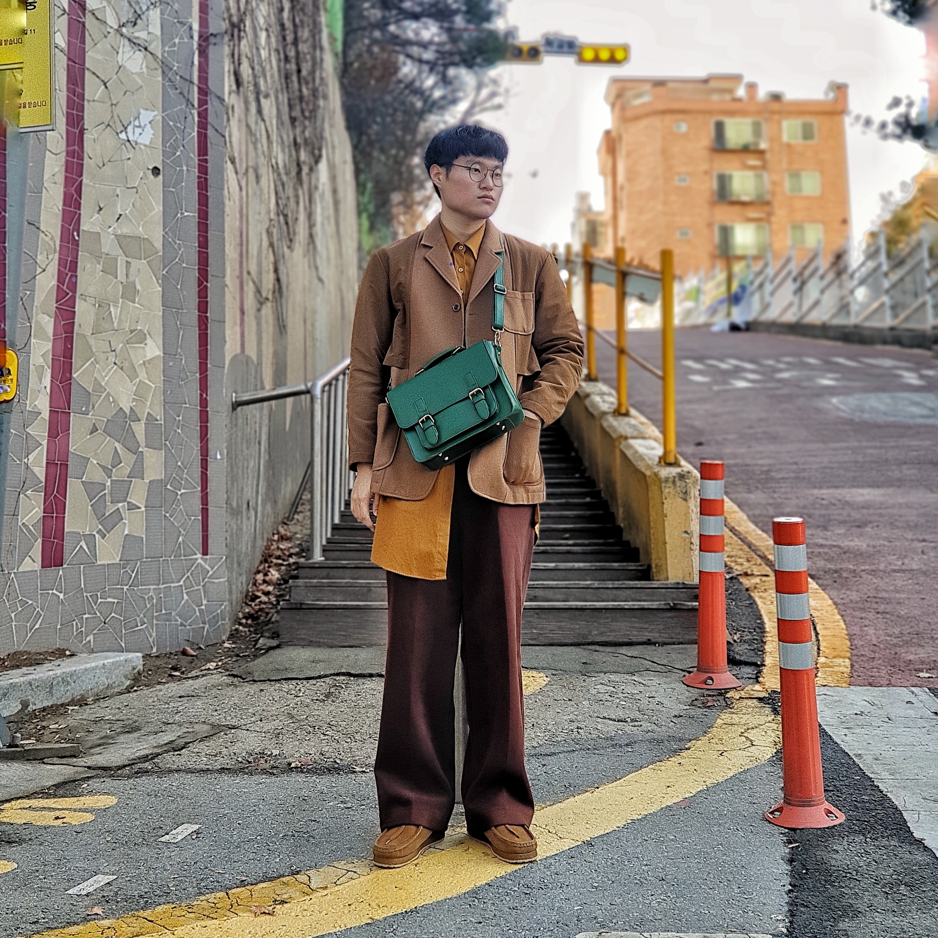 Clarks x Supreme Wallabee Gore-Tex Maple 착용 스타일