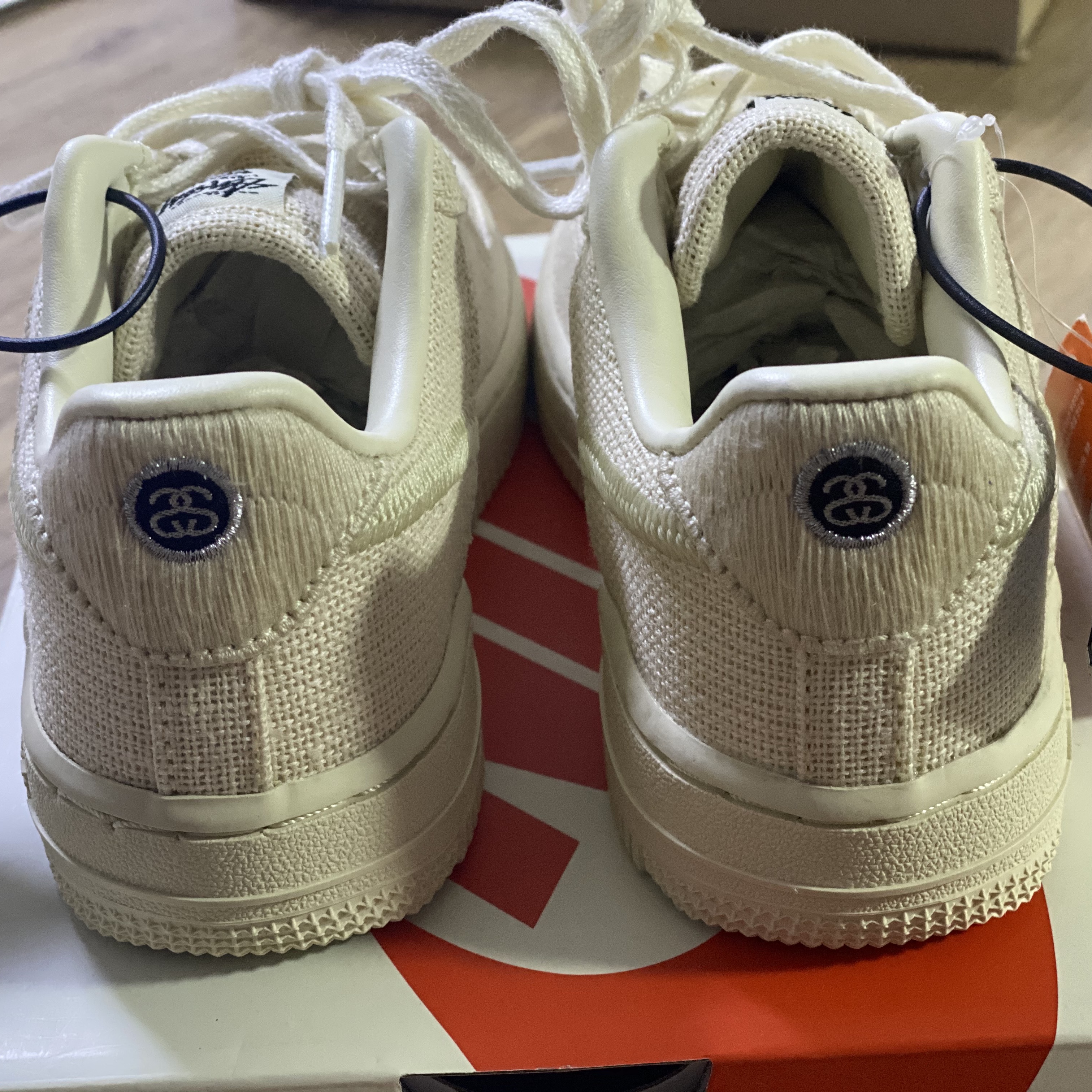 (PS) Nike x Stussy Force 1 Low Fossil 착용 스타일 - 3