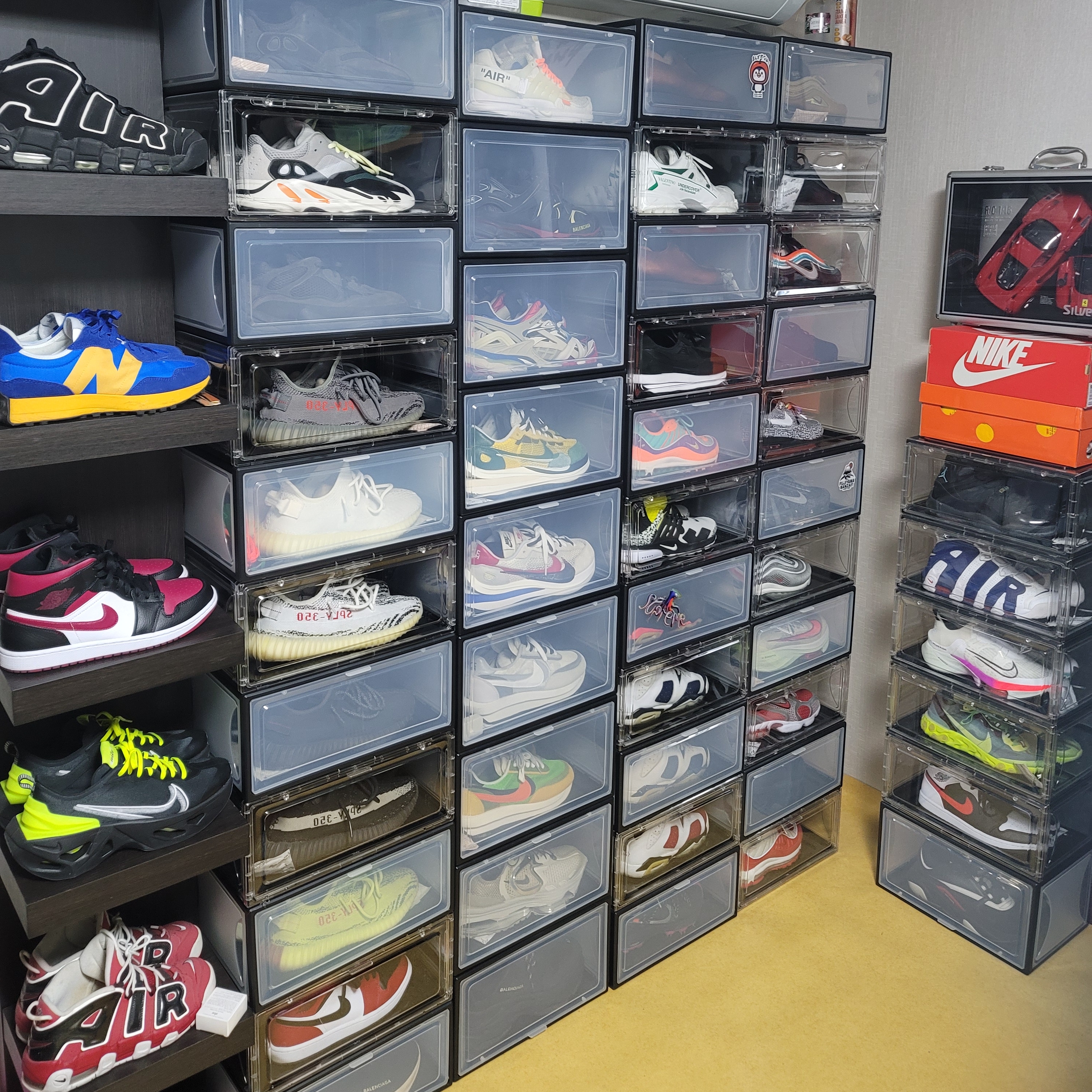 Nike x Matthew M Williams Zoom 004 Stone, Nike x Sacai VaporWaffle Royal Fuchsia 착용 스타일 - 3
