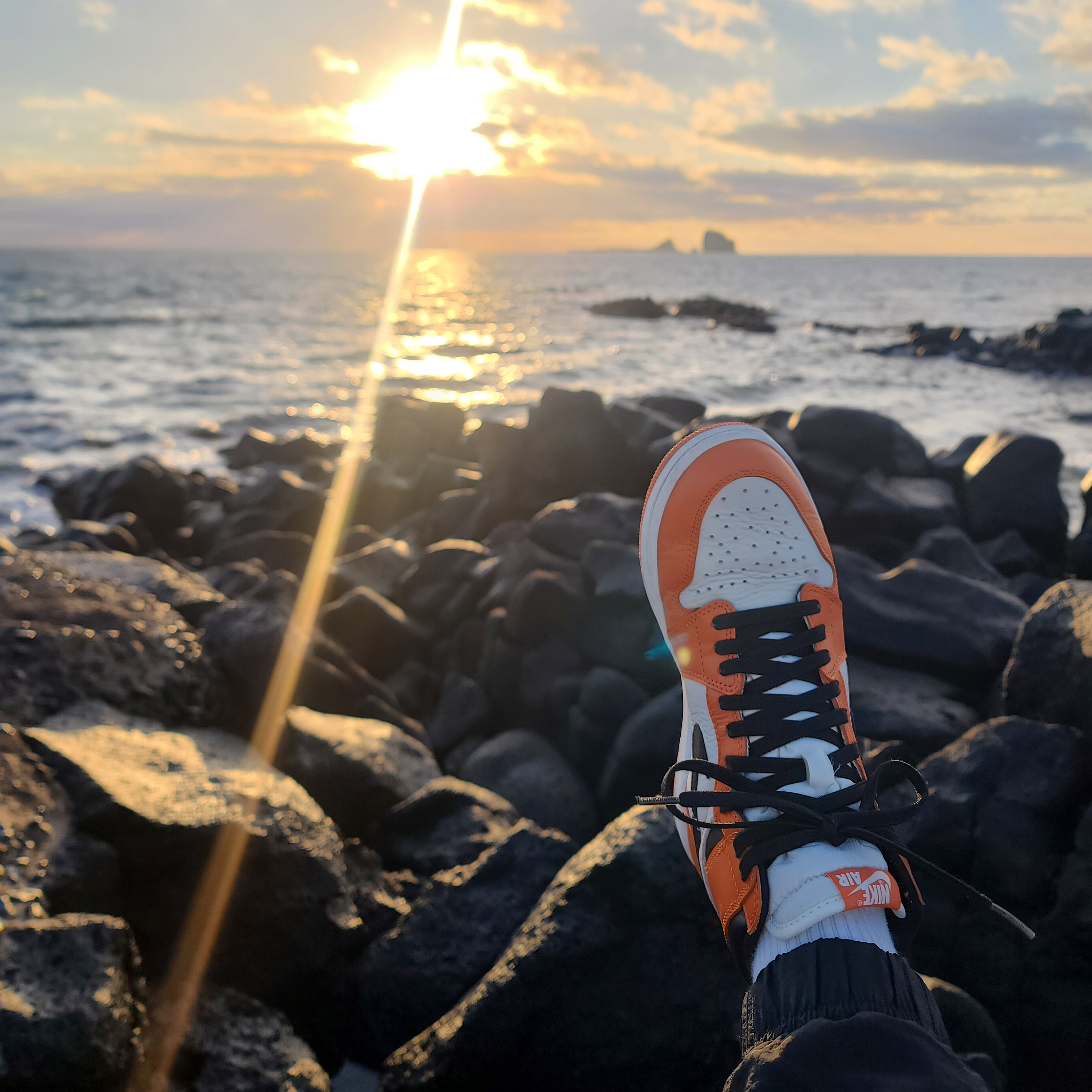 Jordan 1 Retro High OG Reverse Shattered Backboard 착용 스타일