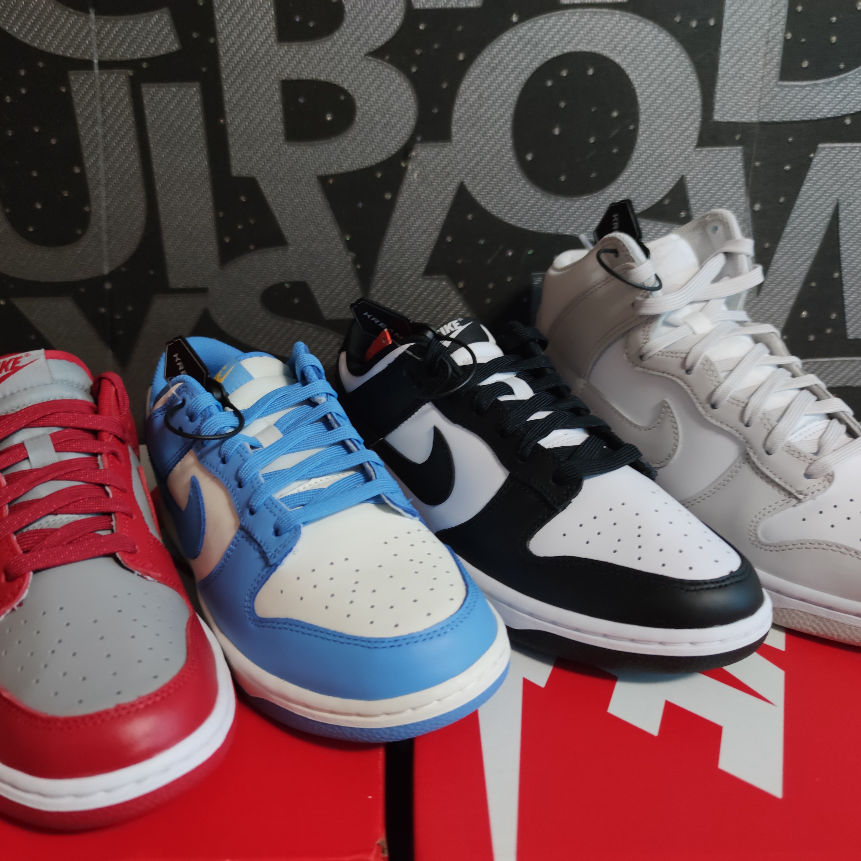 Nike Dunk Low Retro Black, Nike Dunk High Retro Vast Grey 착용 스타일
