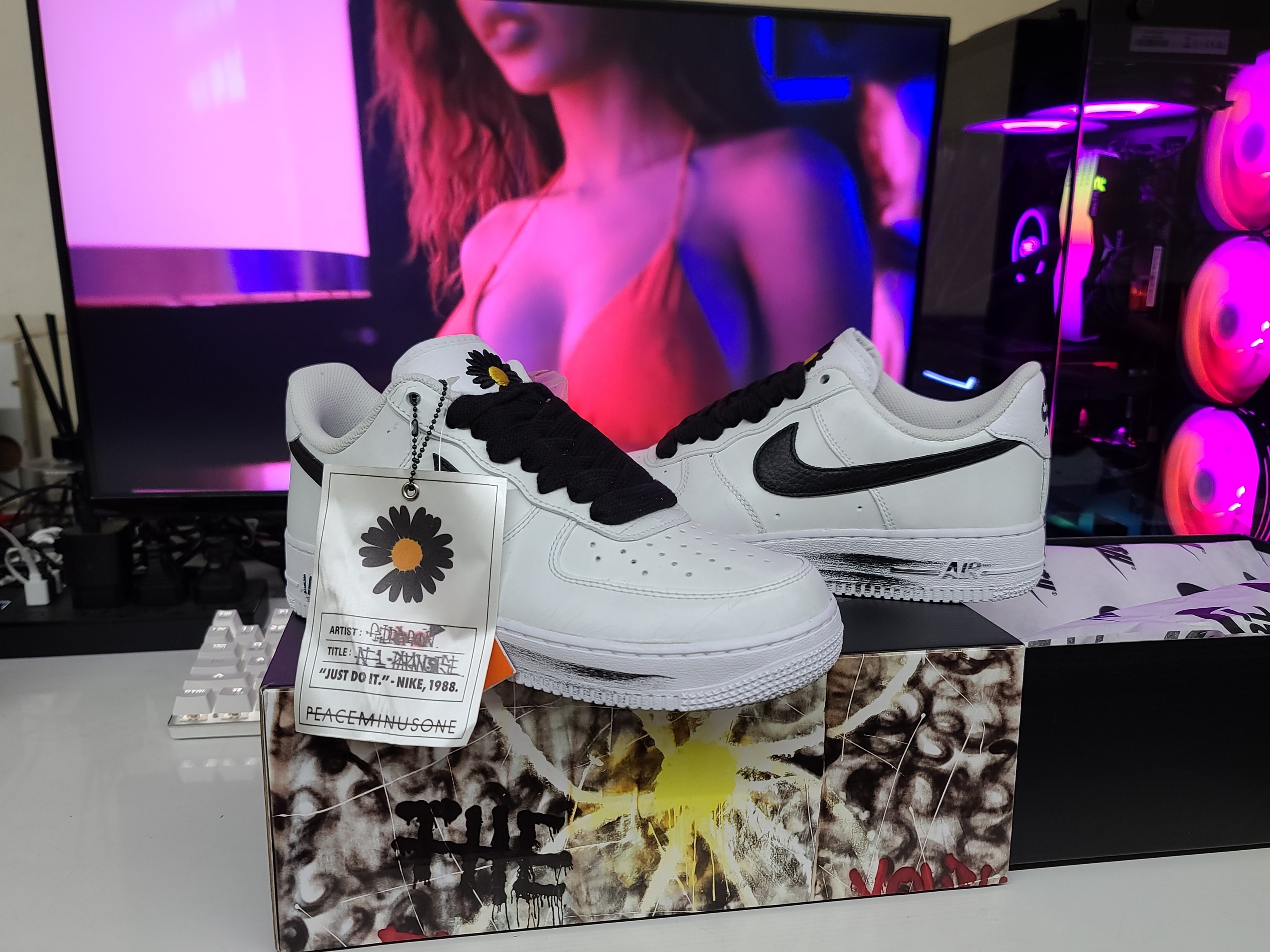 Nike x Peaceminusone Air Force 1 Low Para-Noise 2.0 착용 스타일