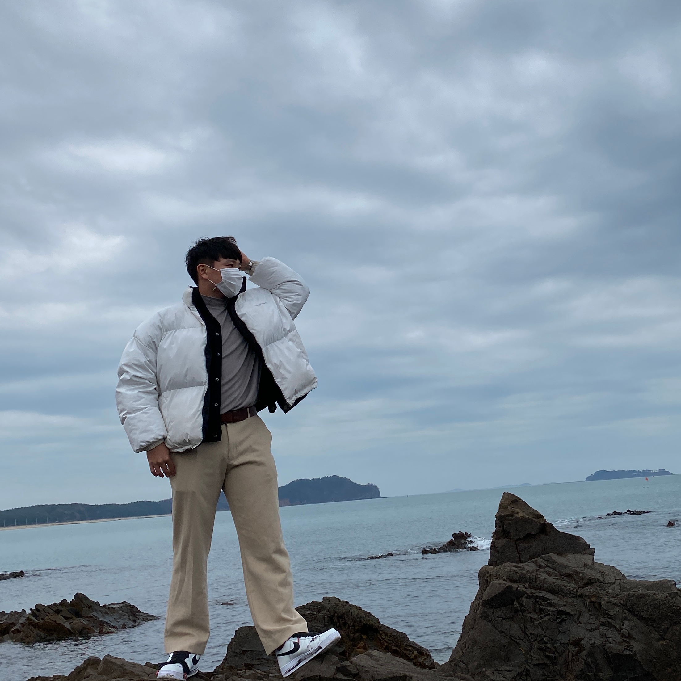 Nike x Peaceminusone Air Force 1 Low Para-Noise 2.0 착용 스타일 - 1