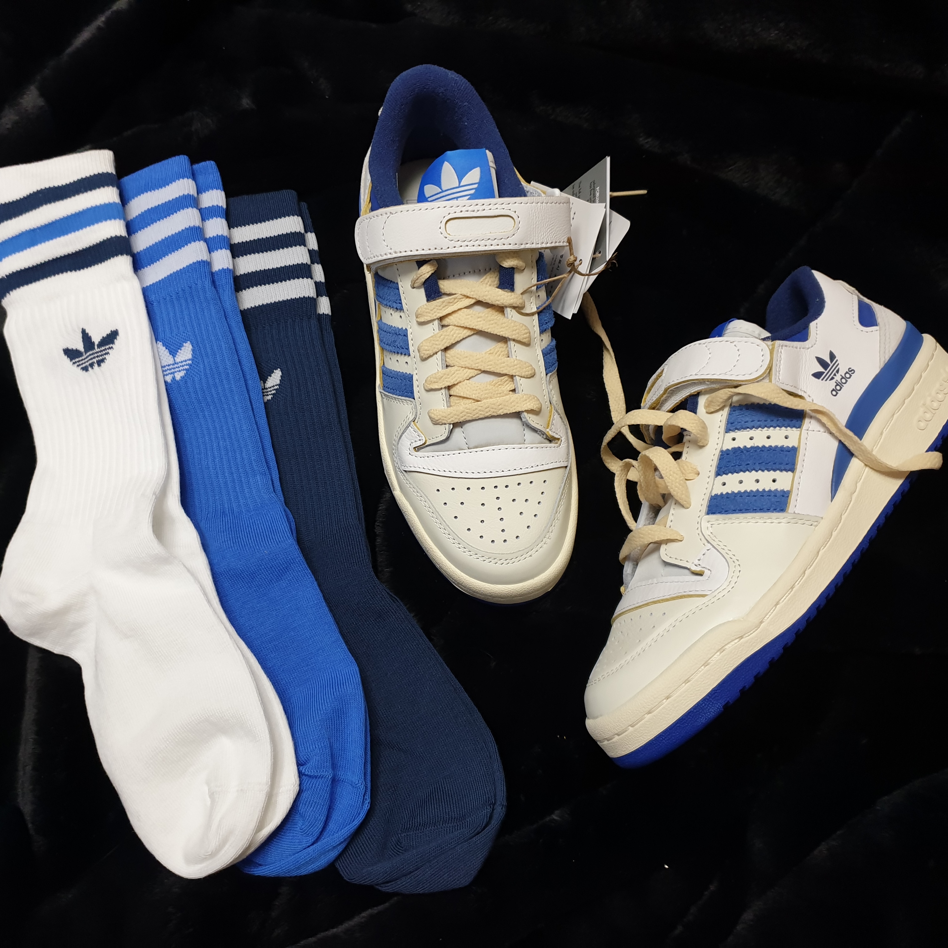 Adidas OG Forum 84 Low Blue Thread 착용 스타일 - 4