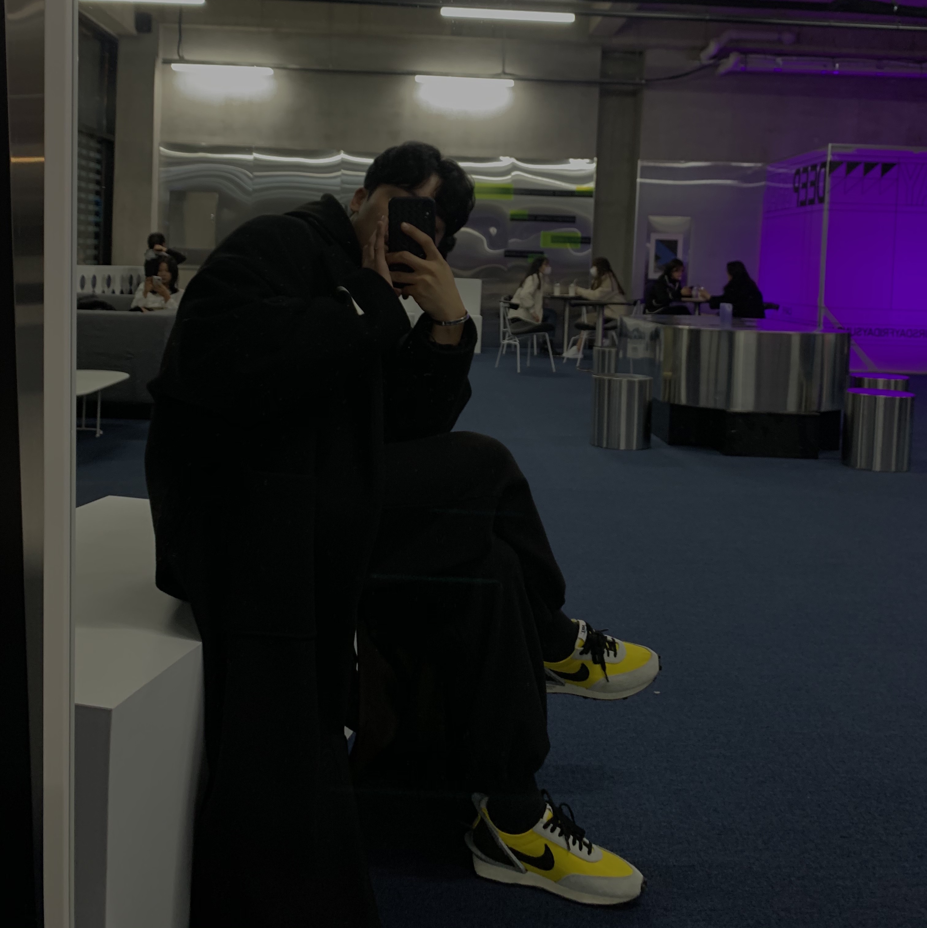 Nike x Undercover Daybreak Bright Citron 착용 스타일
